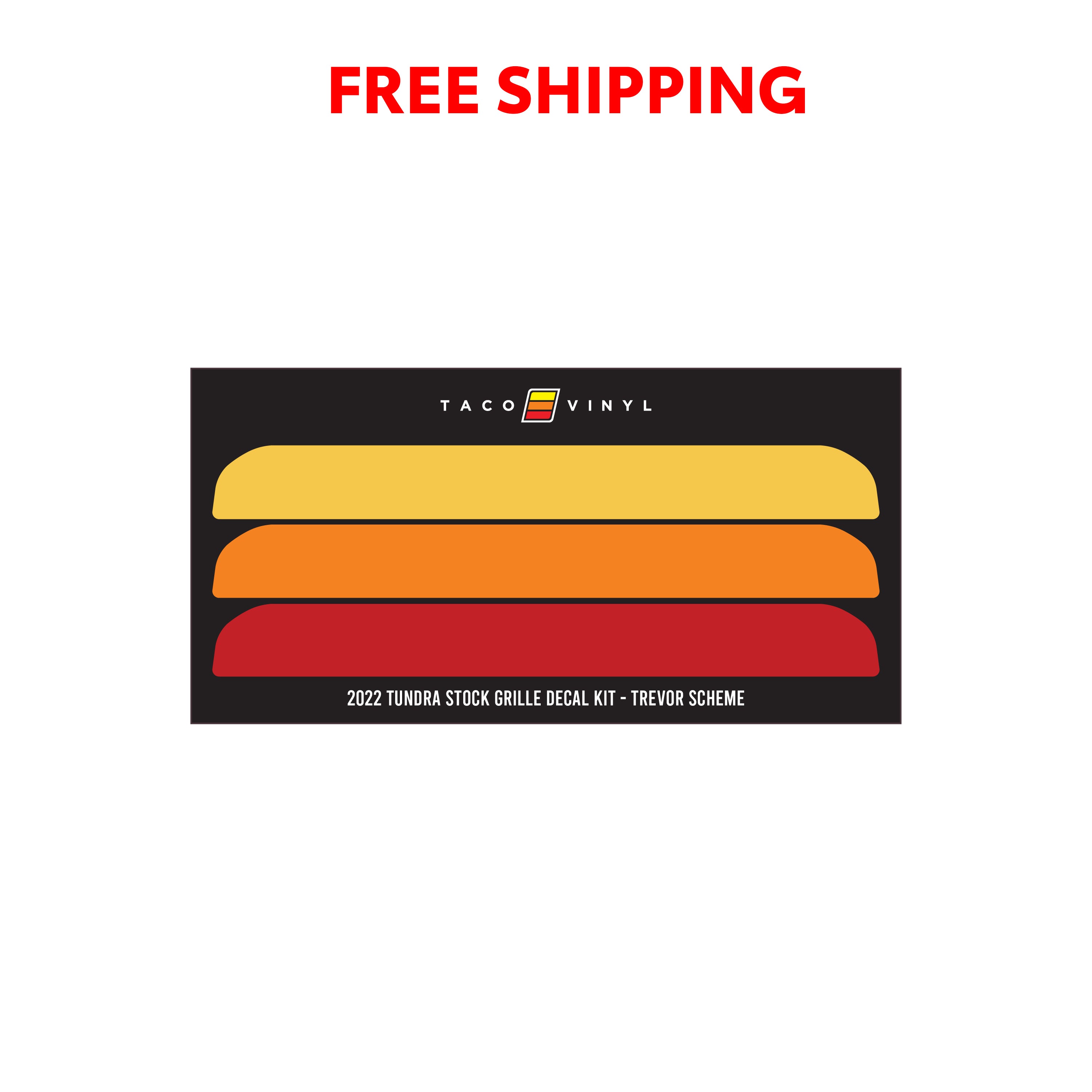 2022+  Offroad Grille Decal For Tundra