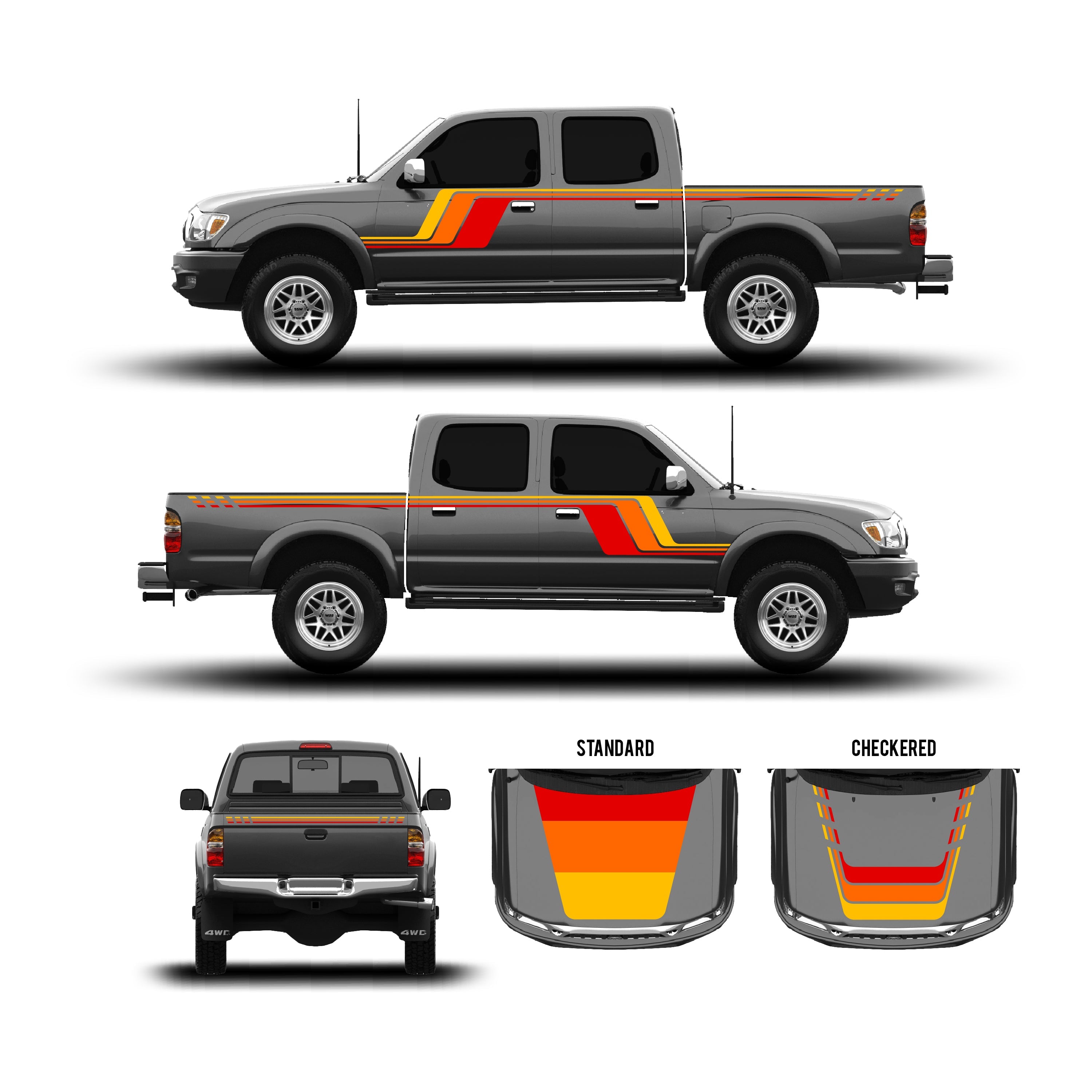 2001-04  Checkered Stripe Kit For Tacoma