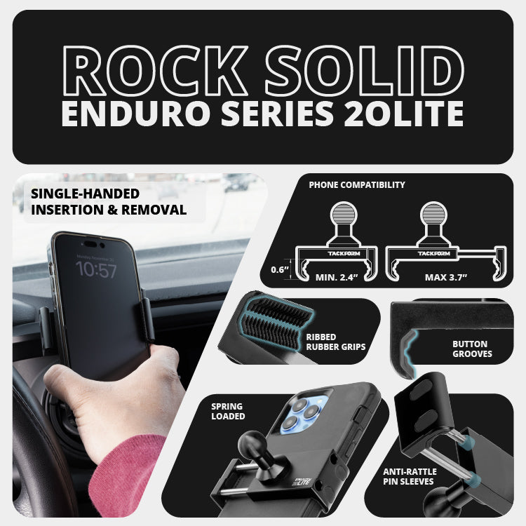 Vent Mount For 2016-2023 Toyota Tacoma & 2014-2021 Tundra LINK™ Vent Mount Bracket With 20LITE Phone Holder | Choose Your Arm Length