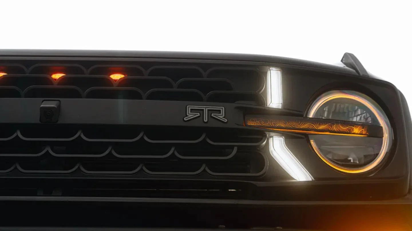 Topo Signature DRL Bar Overlays (Printed Series) For 2021+ Bronco (Signature Headlights)