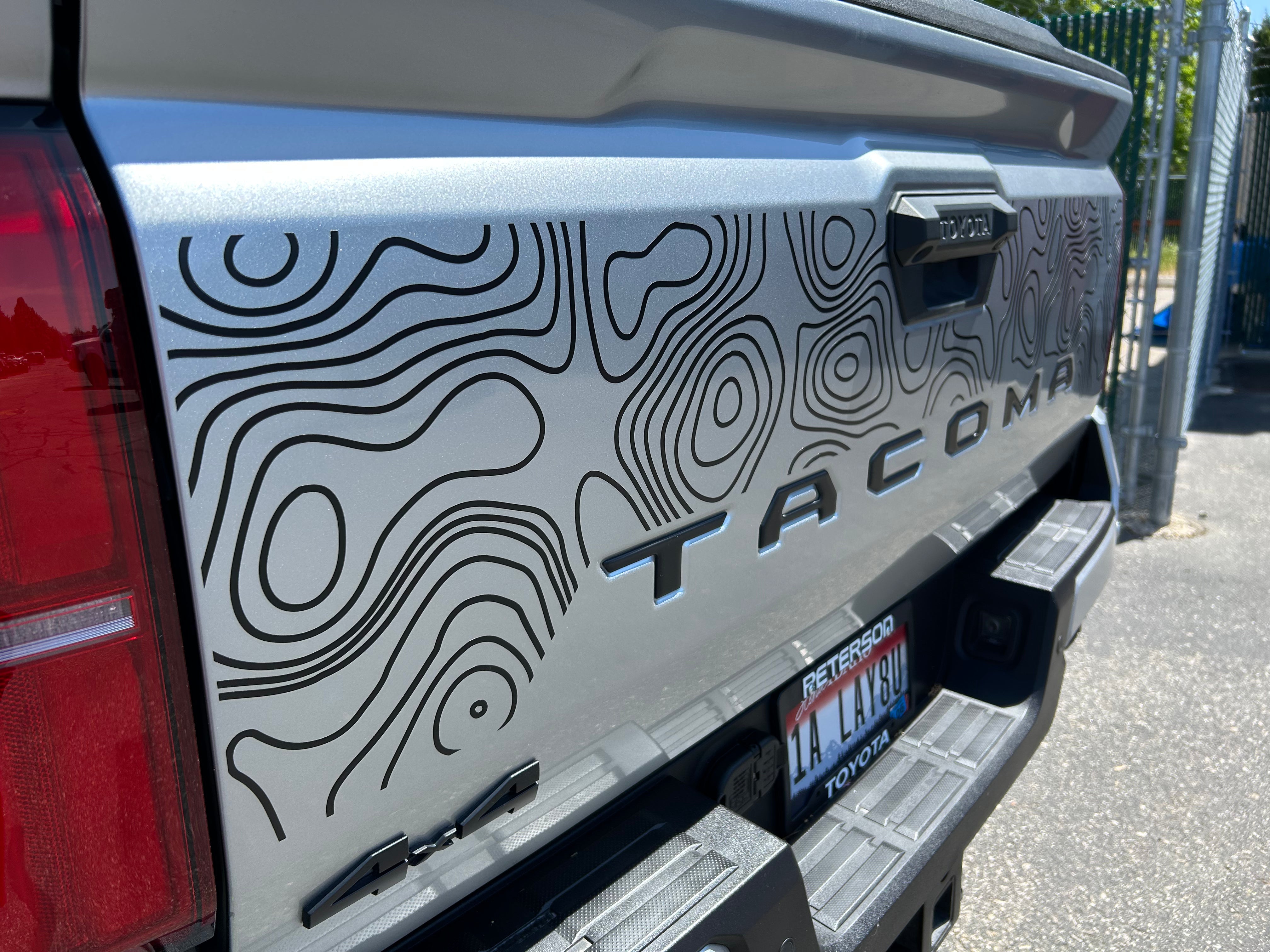 2024+  Tailgate Topo Decal For Tacoma