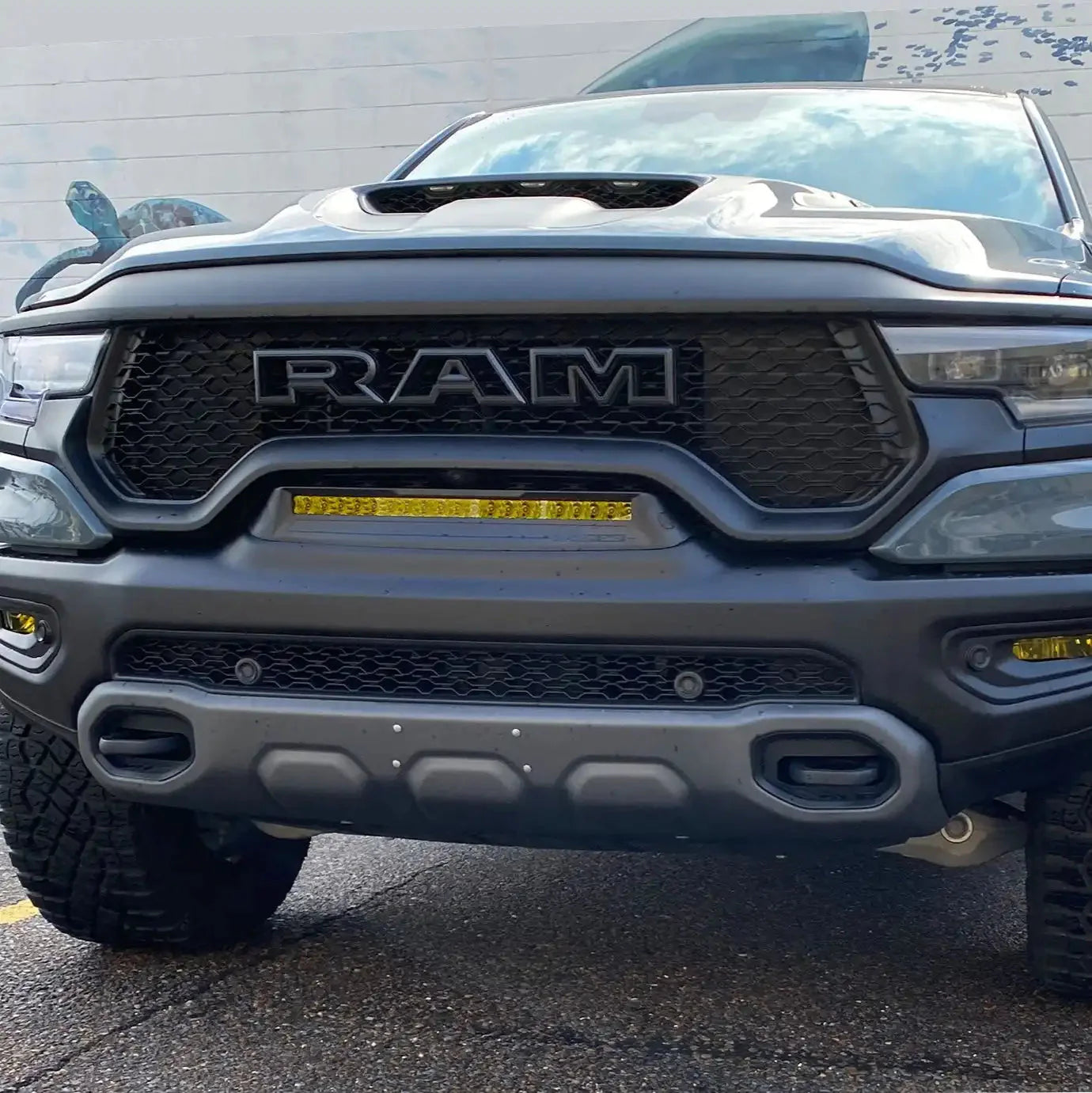 Front Bumper Flush LED Light Bar For 2019-2025 RAM Rebel/TRX/RHO | 100W 12,000 Lumens