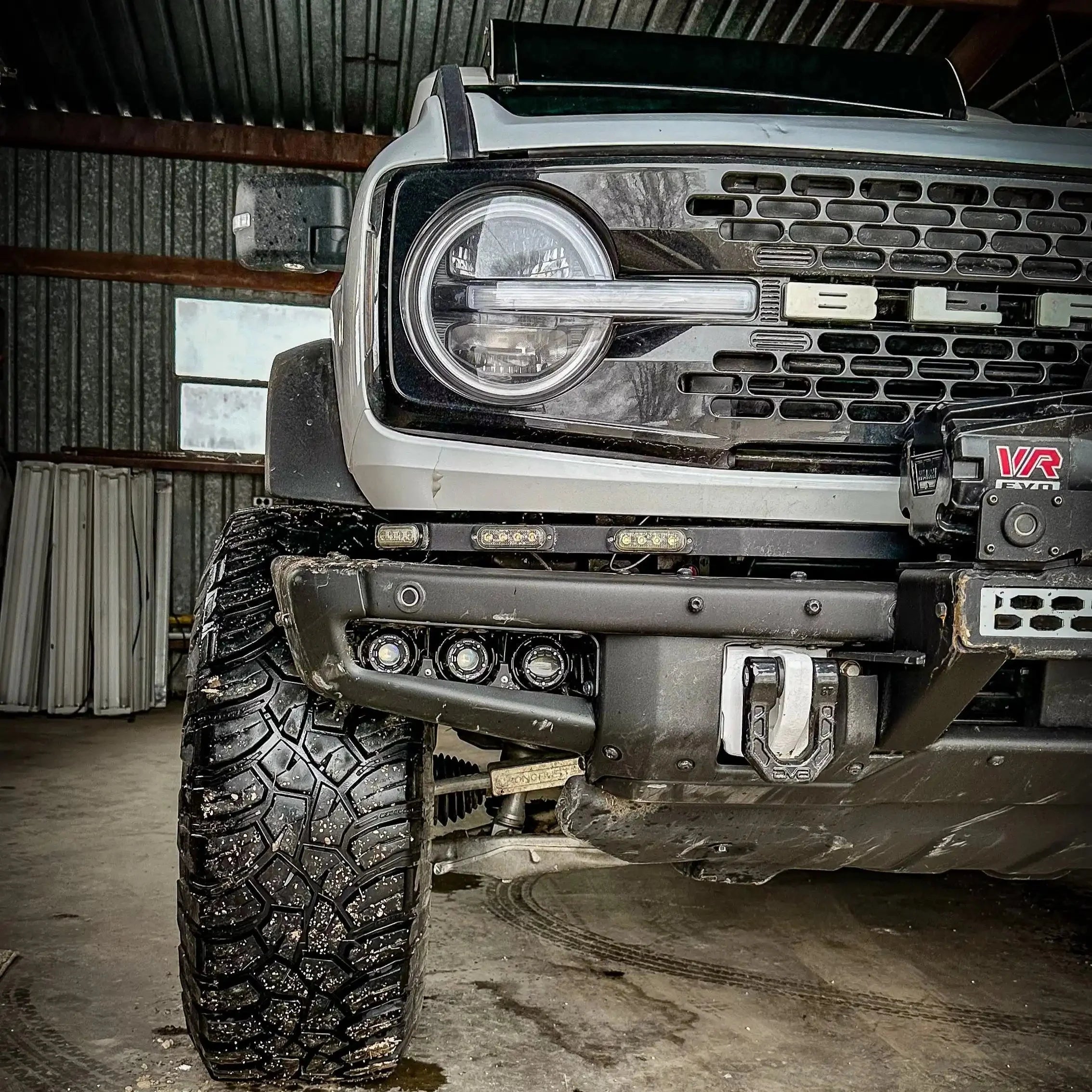 ORACLE Lighting 2021-2025 Ford Bronco Off Road LASER Auxiliary Lights + LED Fog Light Kit for Steel Bumper