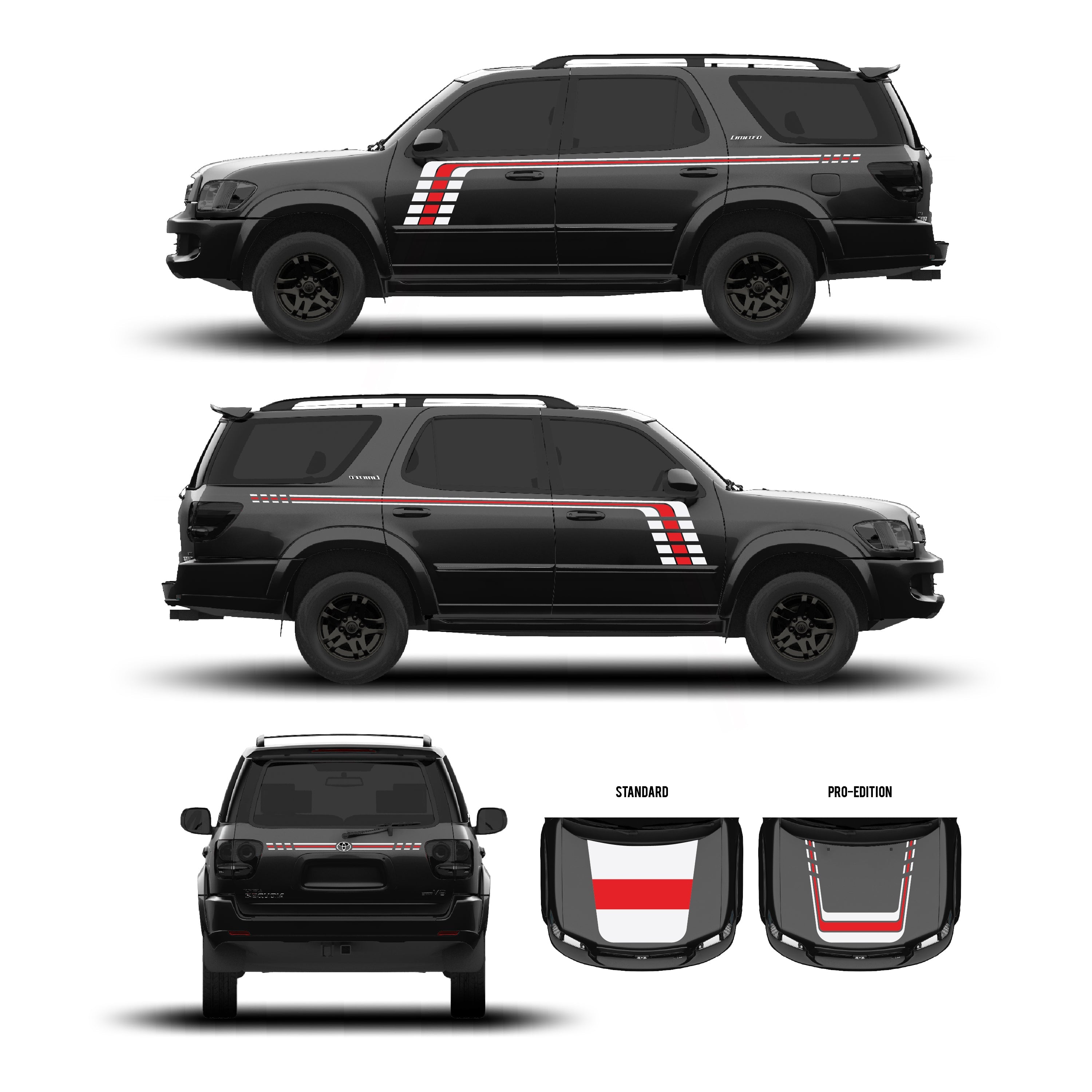 2001–07  Checkered Stripe Kit For Sequoia