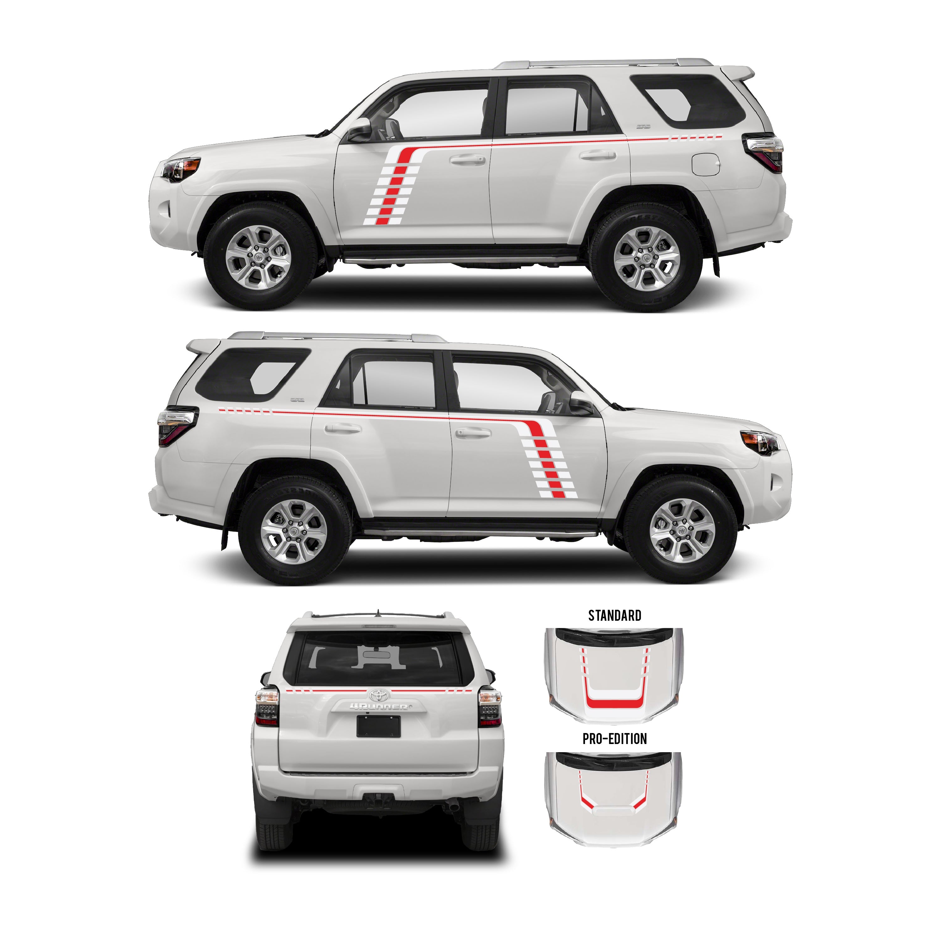 2010+  Checkered Stripe Kit For 4Runner