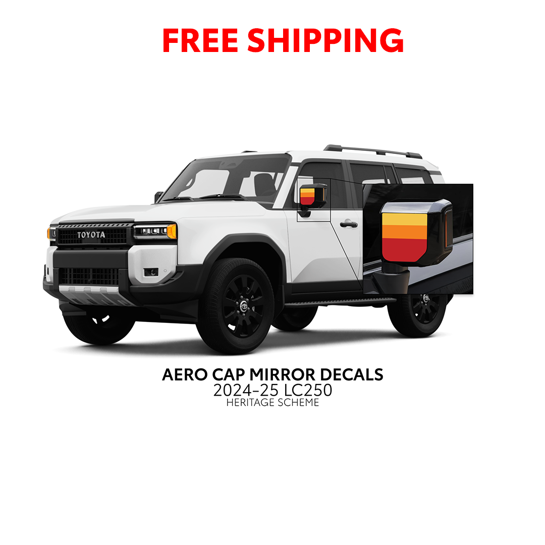 2024+  Aero Cap Mirror Decals For Land Cruiser 250