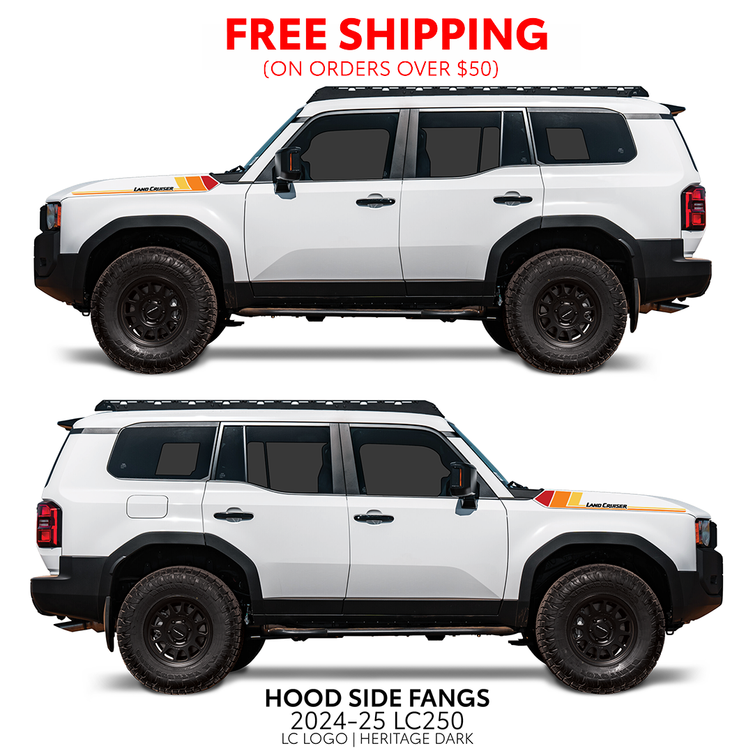 2024+  Hood Side Fangs For Land Cruiser 250