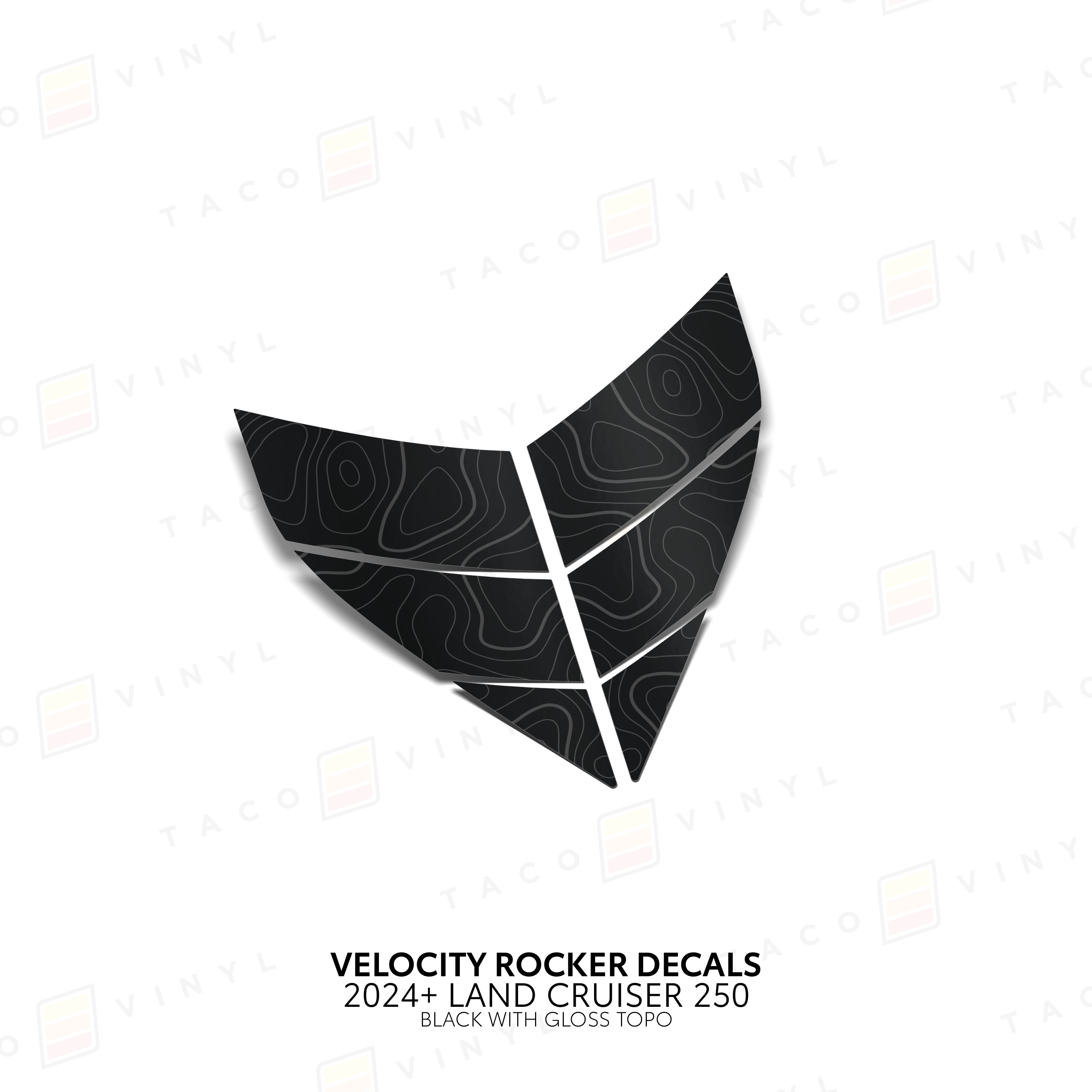 2024+  Velocity Lower Rocker Decals For Land Cruiser 250