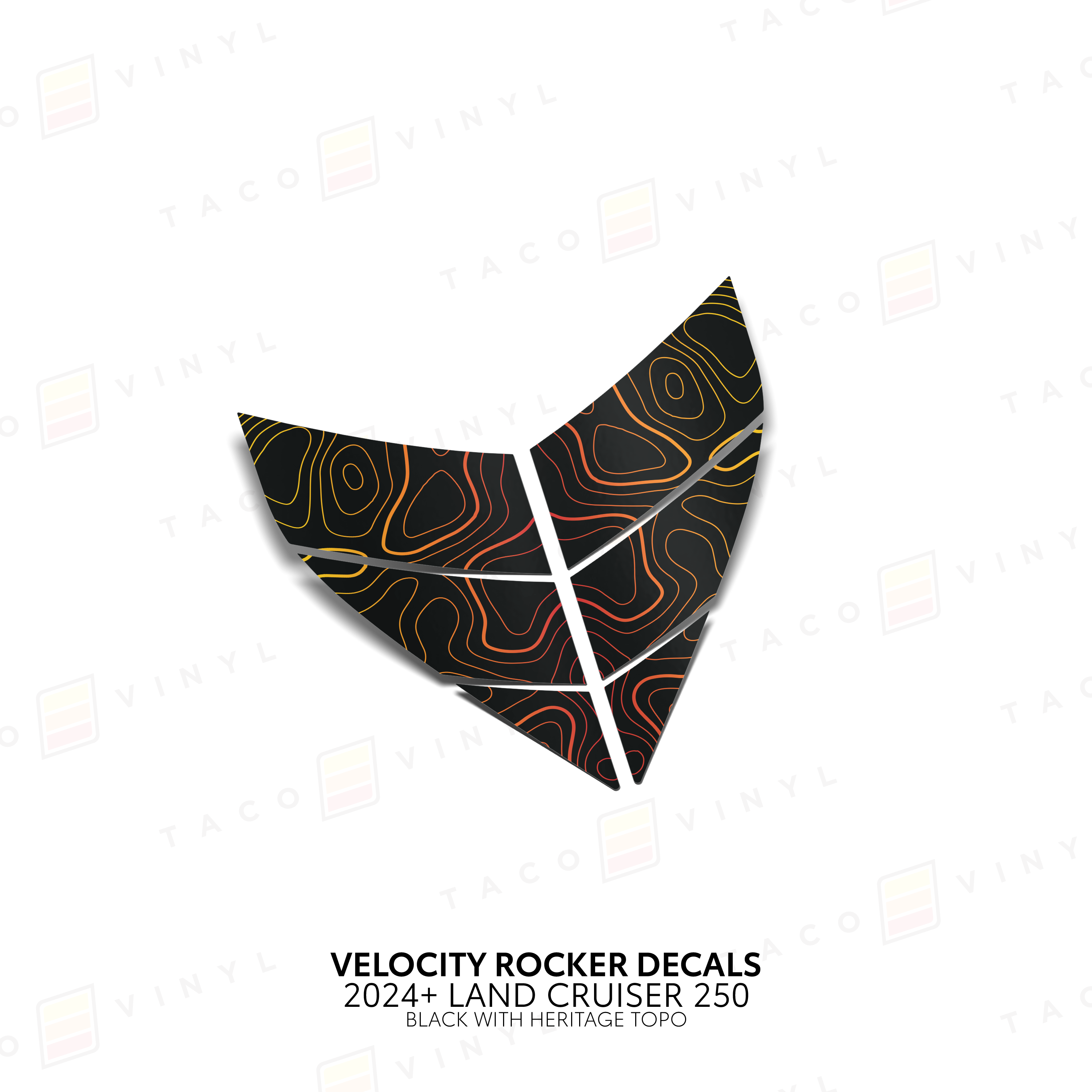 2024+  Velocity Lower Rocker Decals For Land Cruiser 250