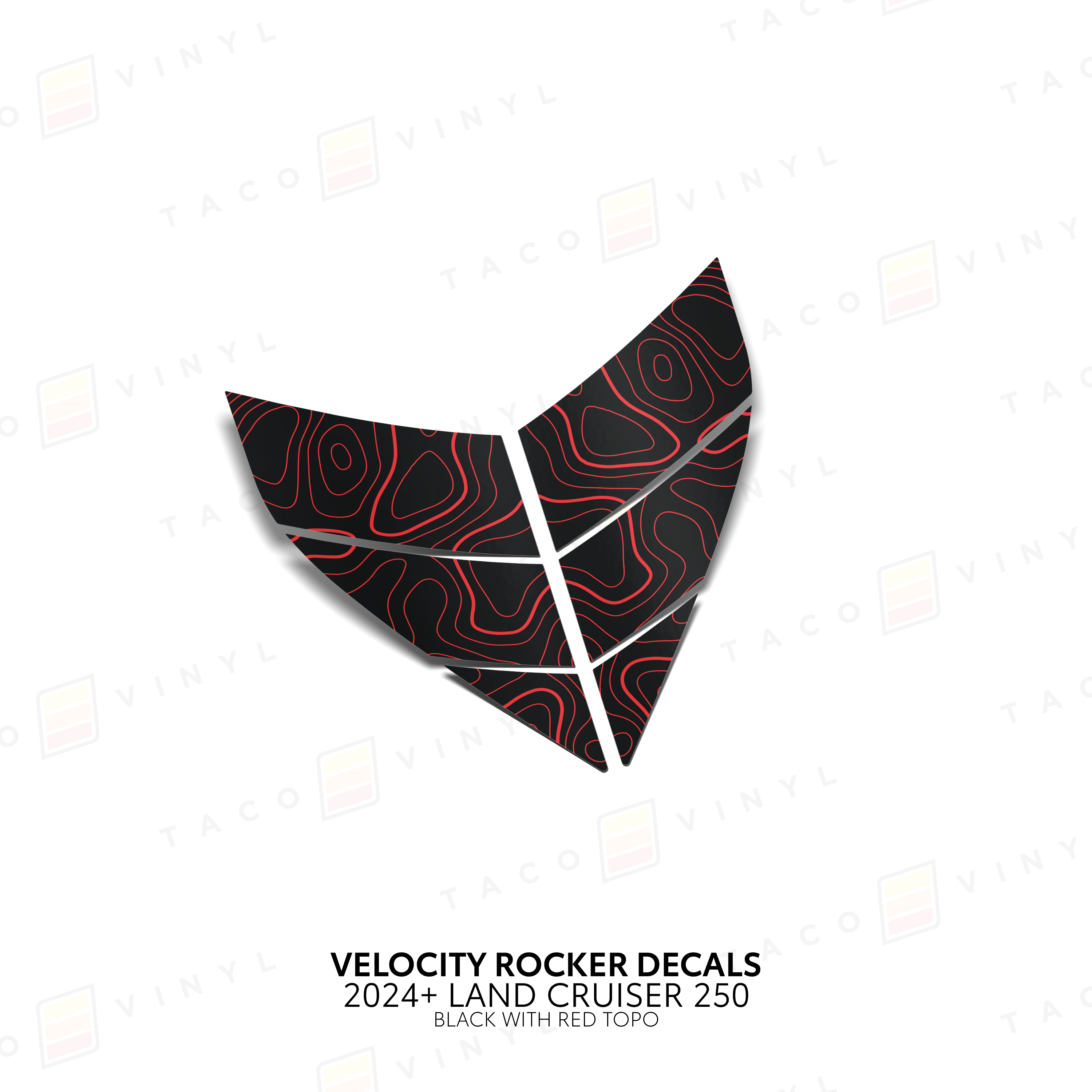 2024+  Velocity Lower Rocker Decals For Land Cruiser 250
