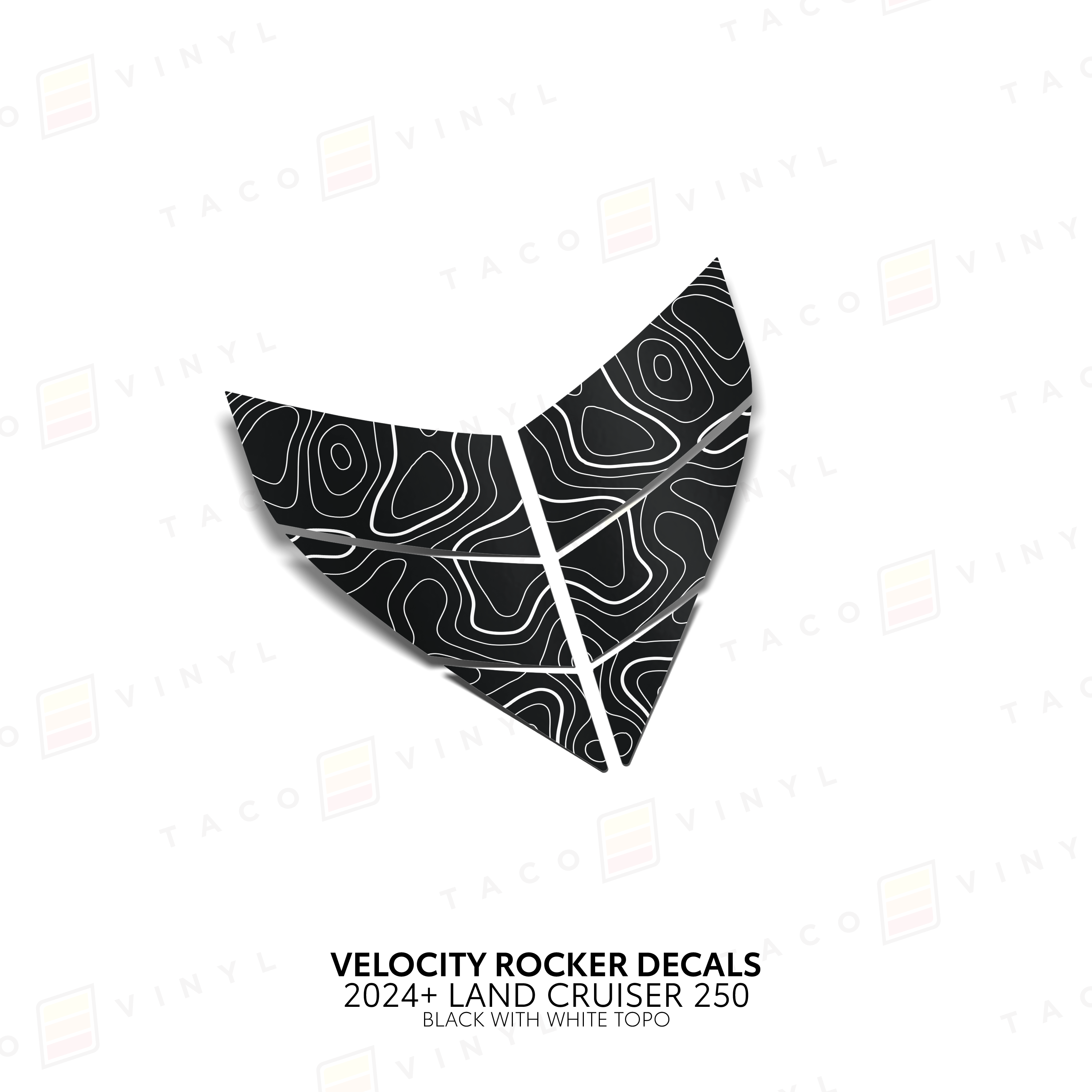 2024+  Velocity Lower Rocker Decals For Land Cruiser 250