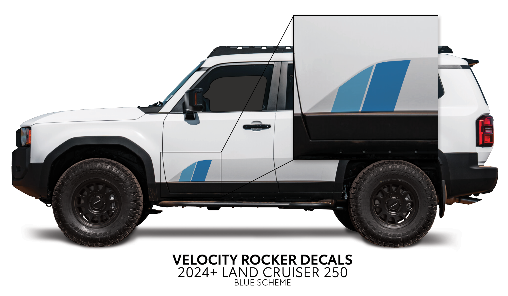 2024+  Velocity Lower Rocker Decals For Land Cruiser 250