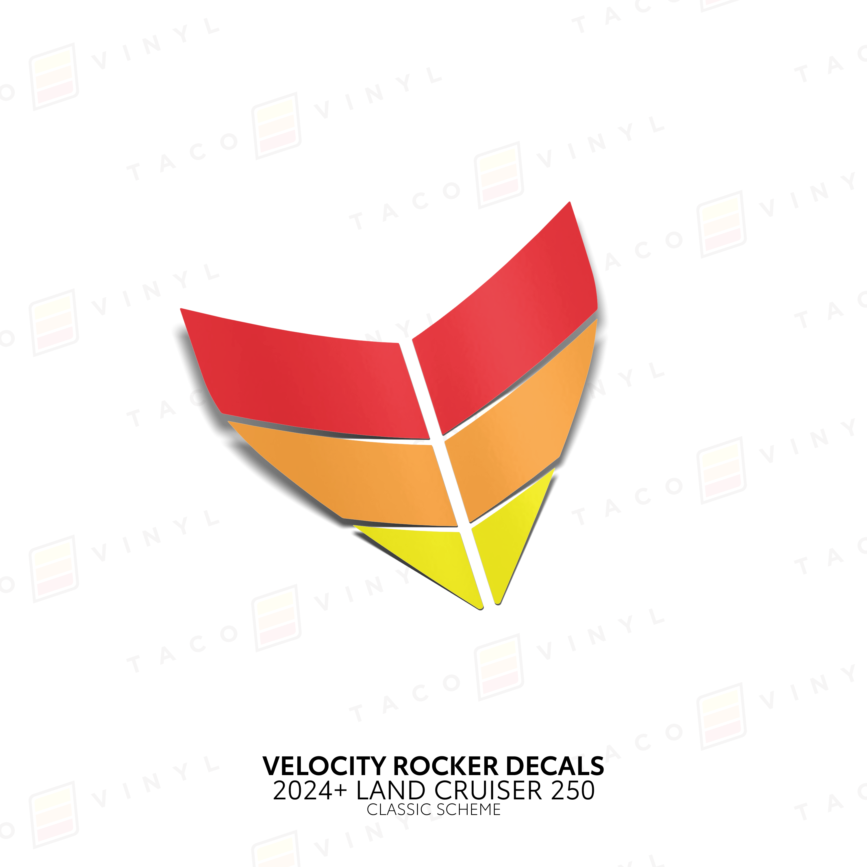 2024+  Velocity Lower Rocker Decals For Land Cruiser 250