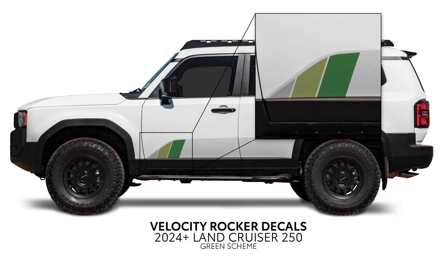 2024+  Velocity Lower Rocker Decals For Land Cruiser 250