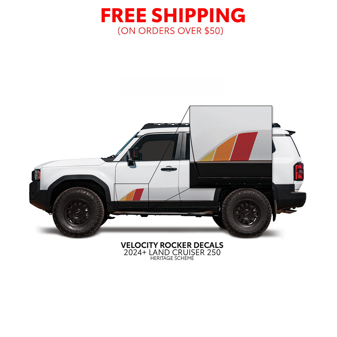 2024+  Velocity Lower Rocker Decals For Land Cruiser 250
