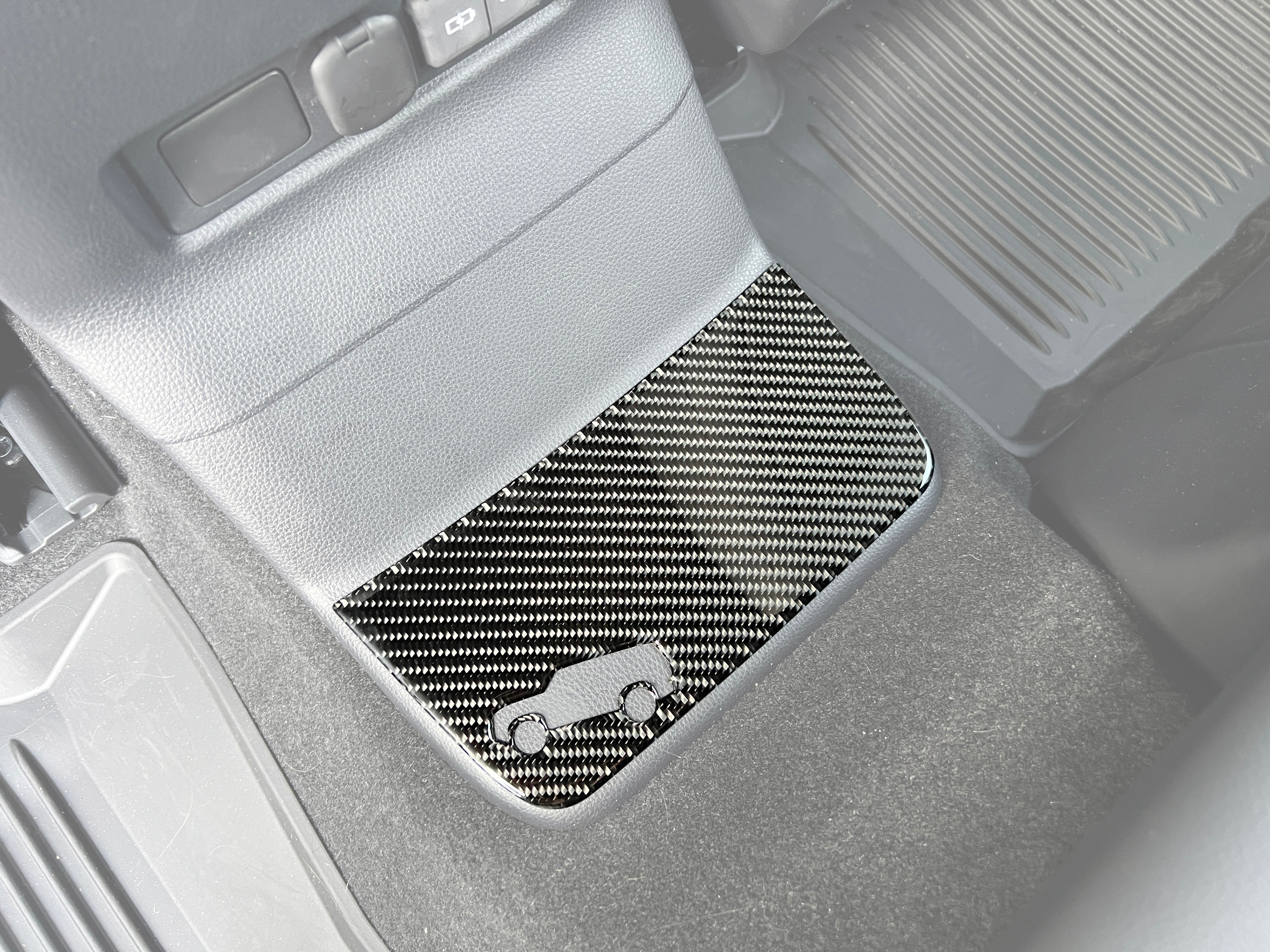 Rear Center Console Kick Plate Overlays Fits 2024-2026 Toyota Land Cruiser