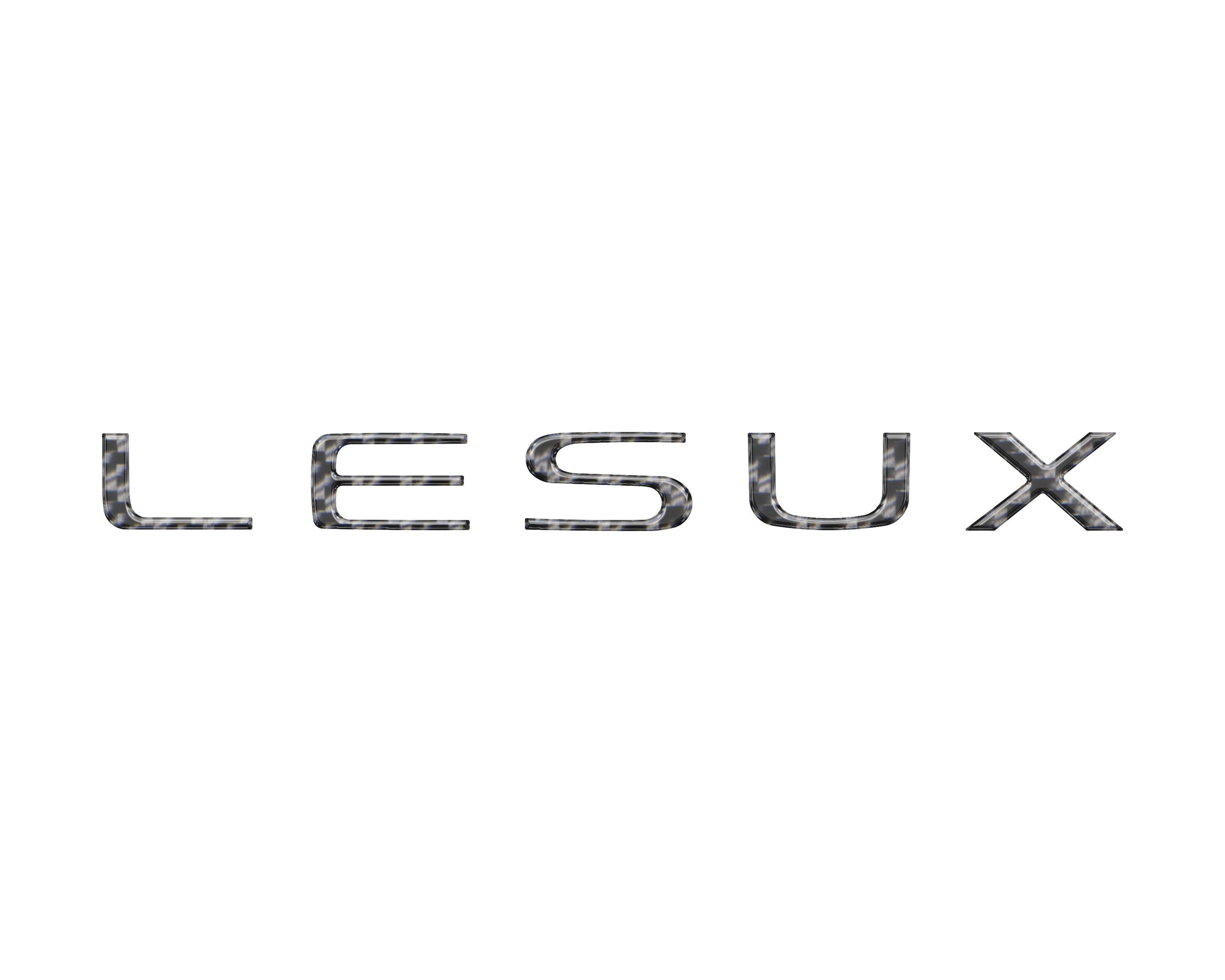 Liftgate Letter Overlays Fits 2024-2026 Lexus GX550