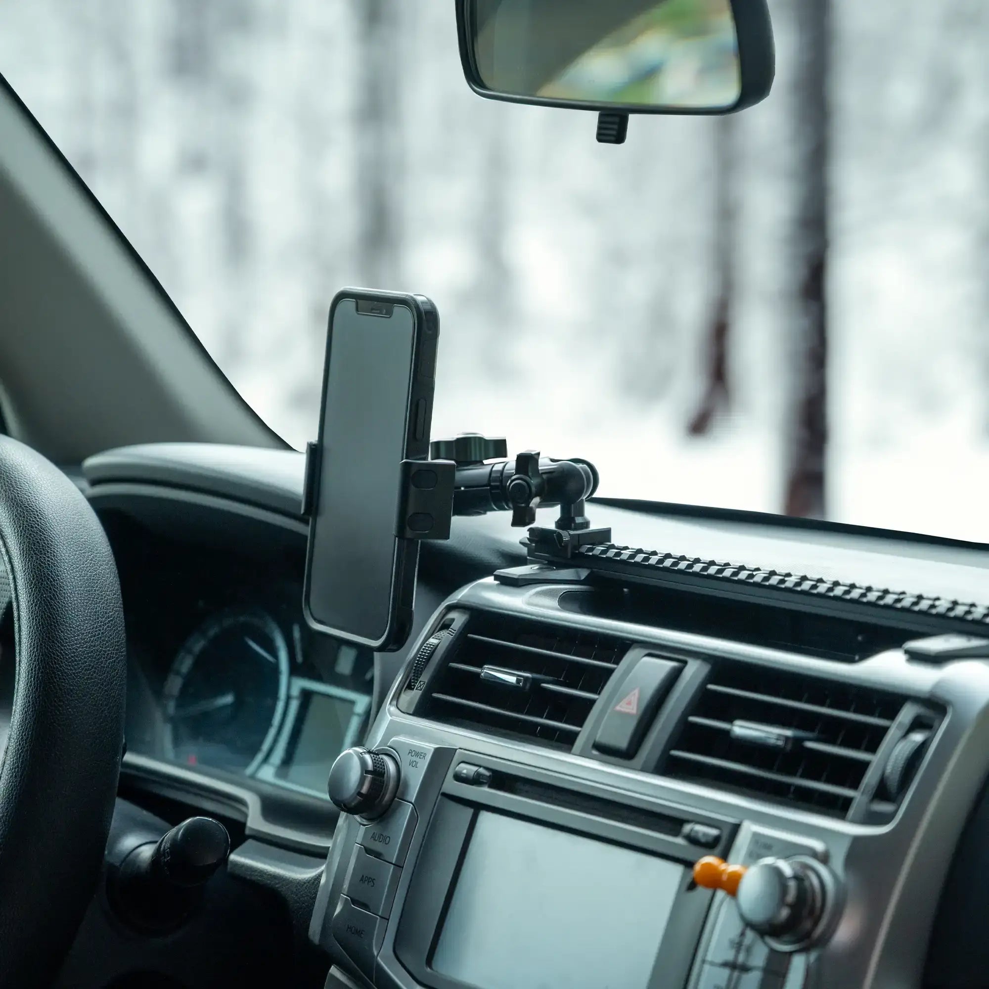 Dash Mount For 2010-2024 Toyota 4Runner Tackform Slim Track Dash Bracket With MagSafe Phone Mount