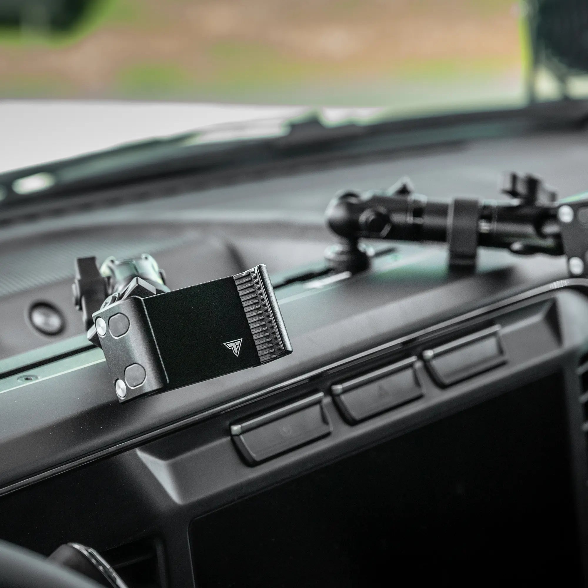2023-2026 Ford Super Duty (F-250 Through F-600) Tackform Slim Track Dash Bracket With Dual 20LITE Phone Mounts