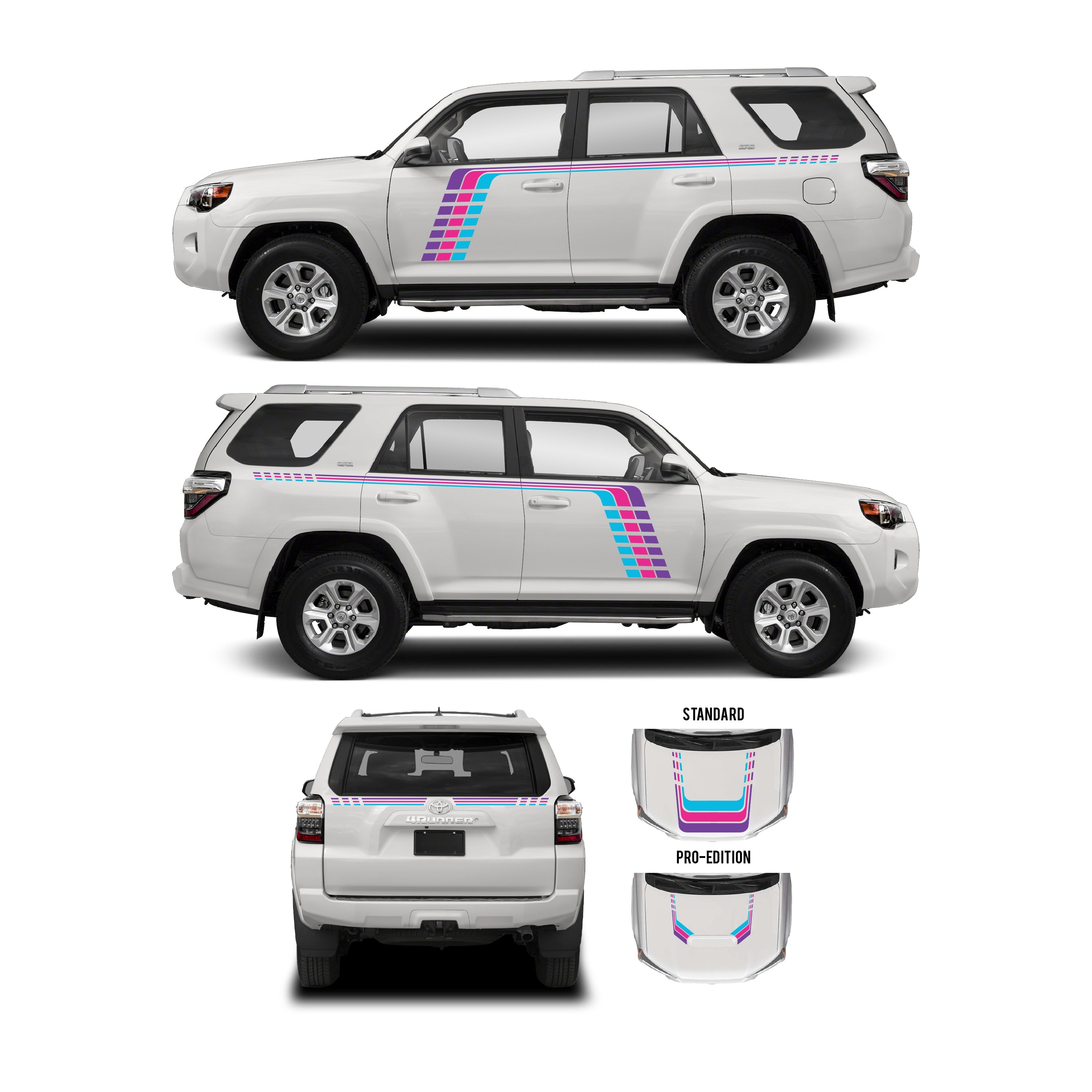 2010+  Checkered Stripe Kit For 4Runner