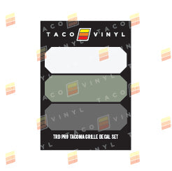 Pro Grille Decals For Tacoma