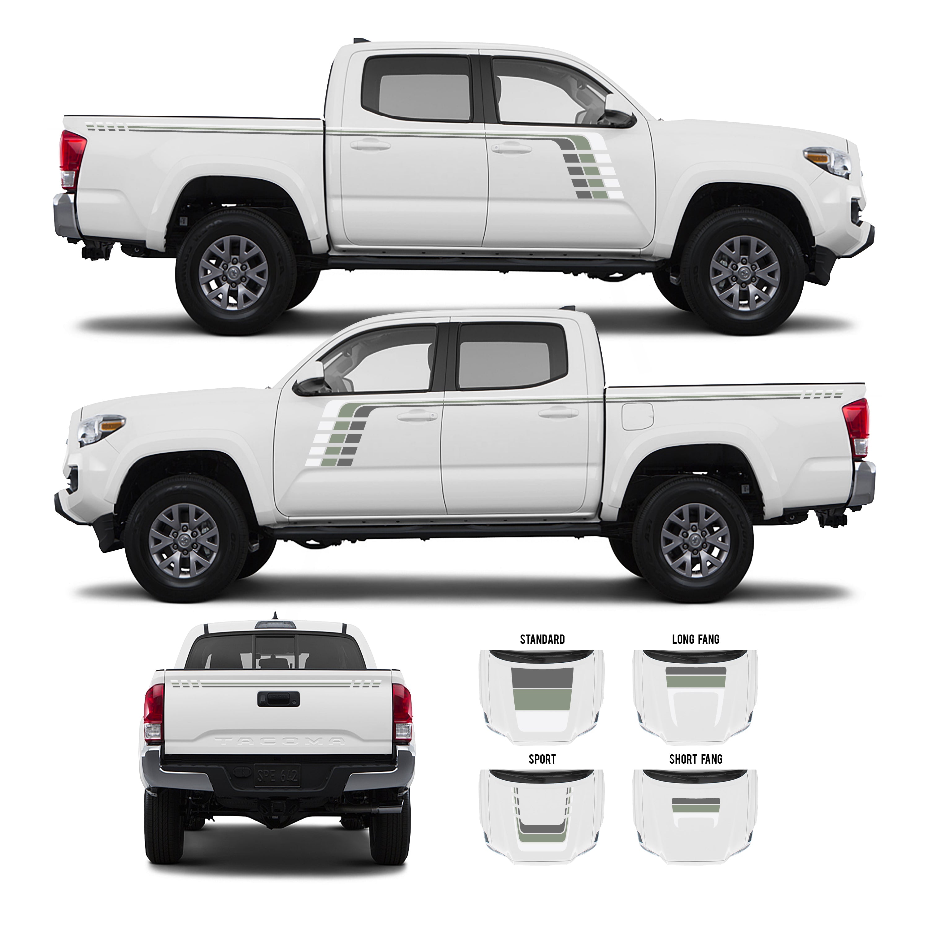 2016-23  Checkered Stripe Kit For Tacoma
