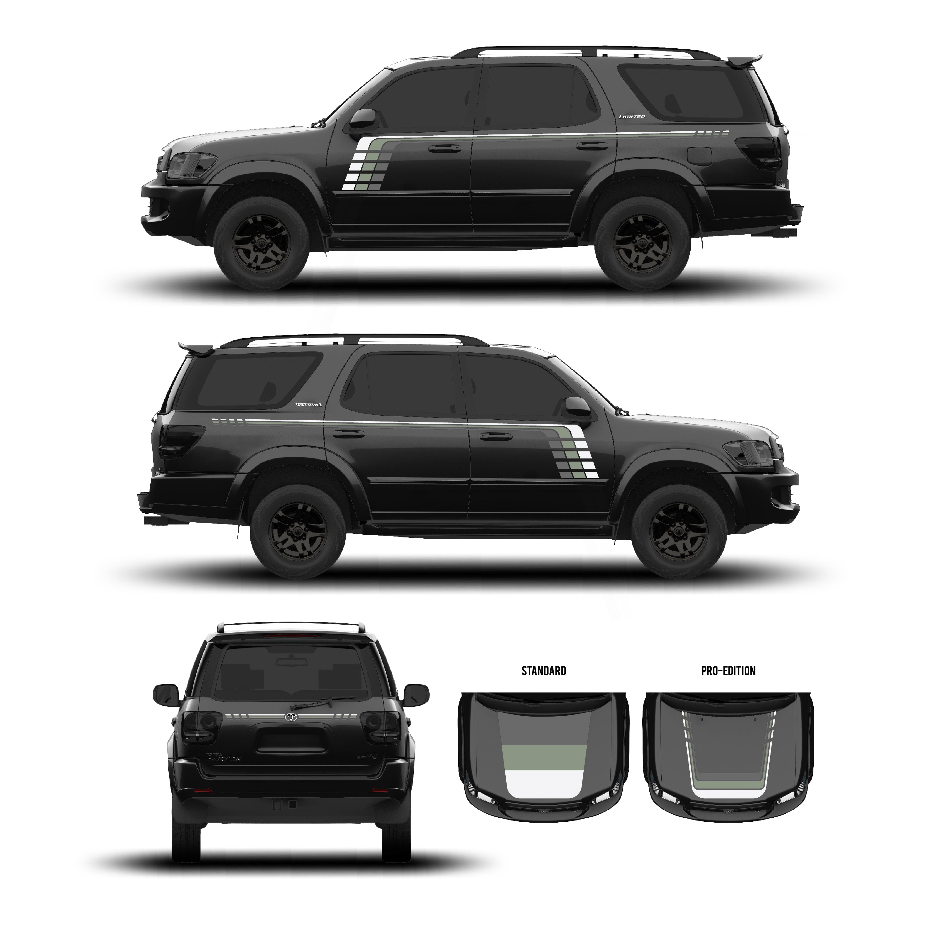 2001–07  Checkered Stripe Kit For Sequoia