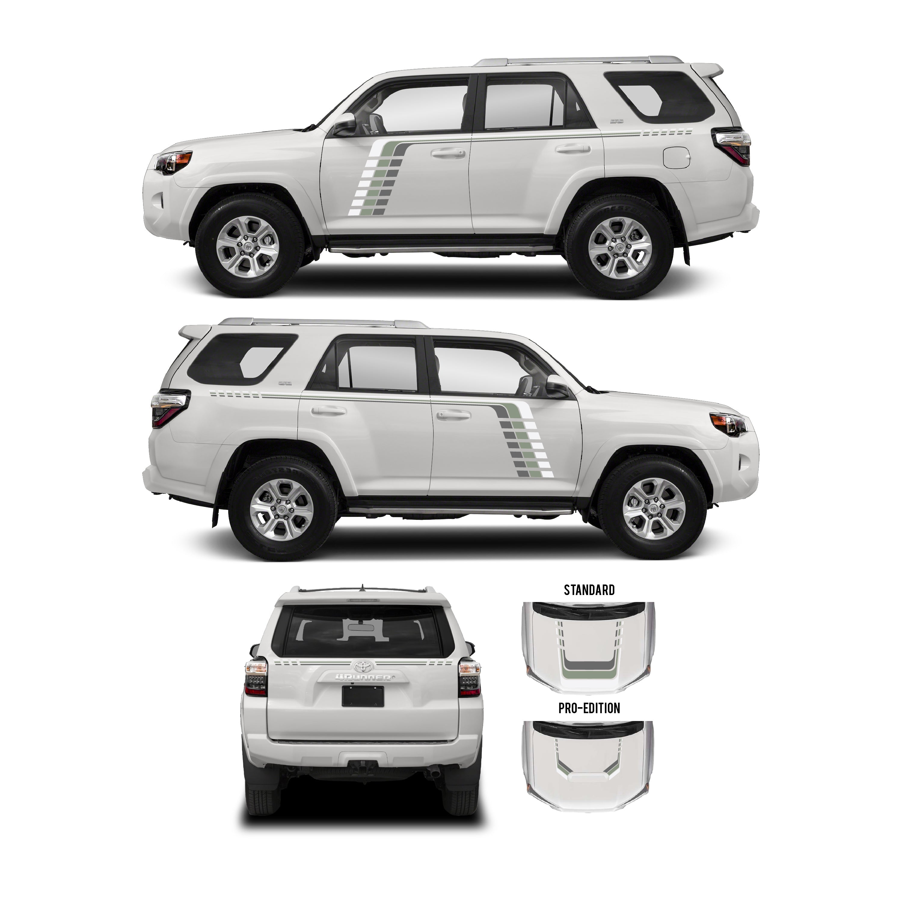 2010+  Checkered Stripe Kit For 4Runner
