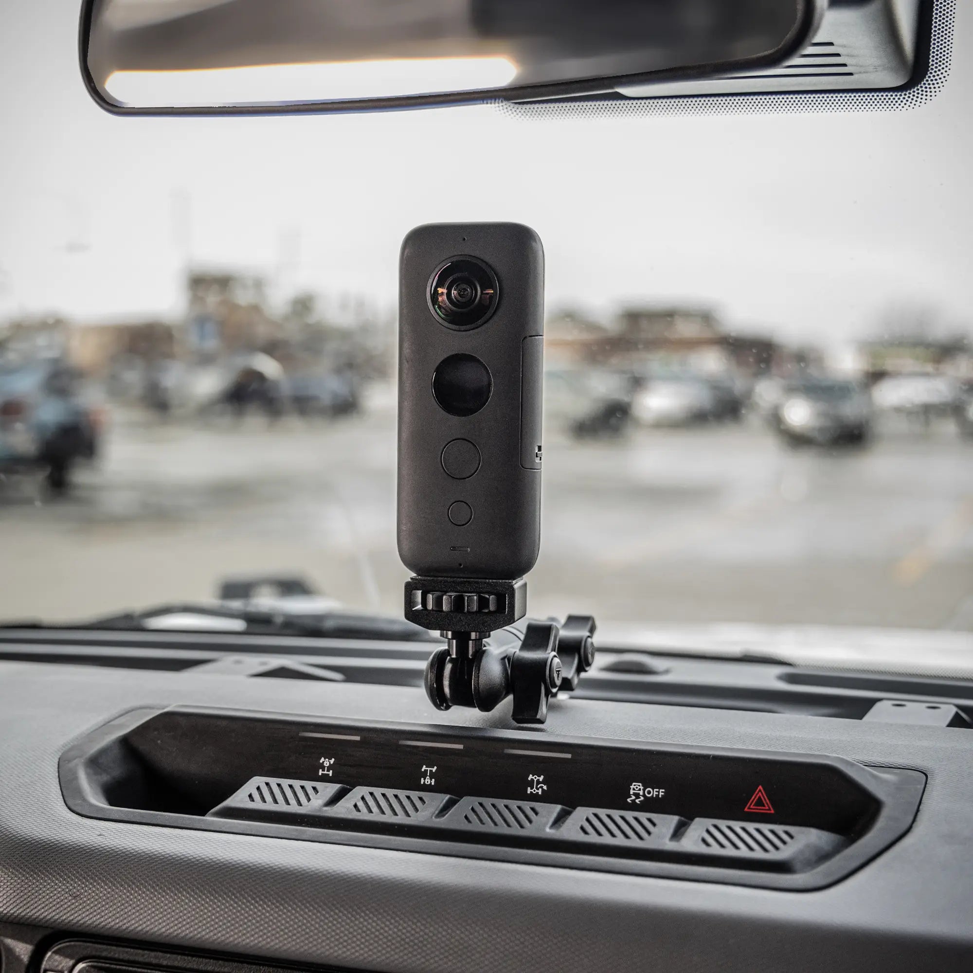 LINK™ Camera Mount | Accessory Ready Dash and Grab Handle Compatible | 2021-2026 Ford Bronco | 3.5" Arm