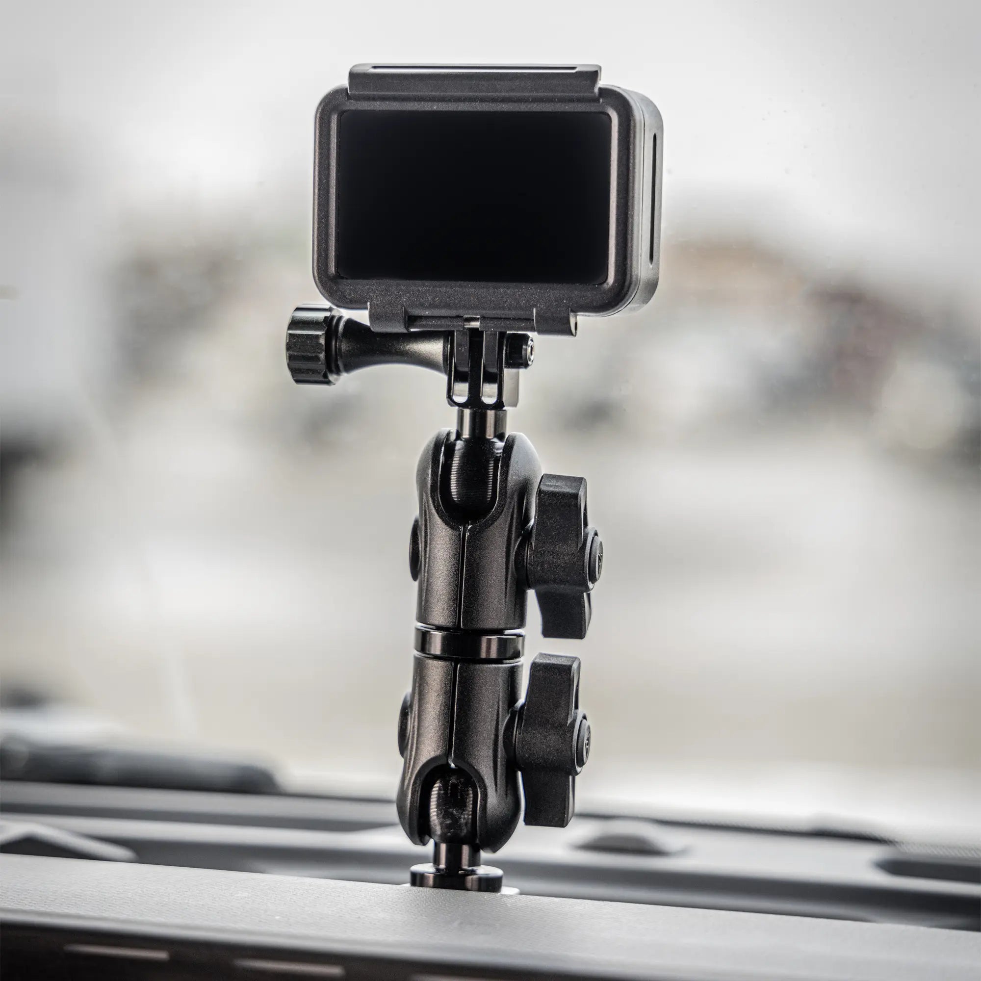 LINK™ GoPro Mount | Accessory Ready Dash and Grab Handle Compatible | 2021-2026 Ford Bronco | 3.5" Arm