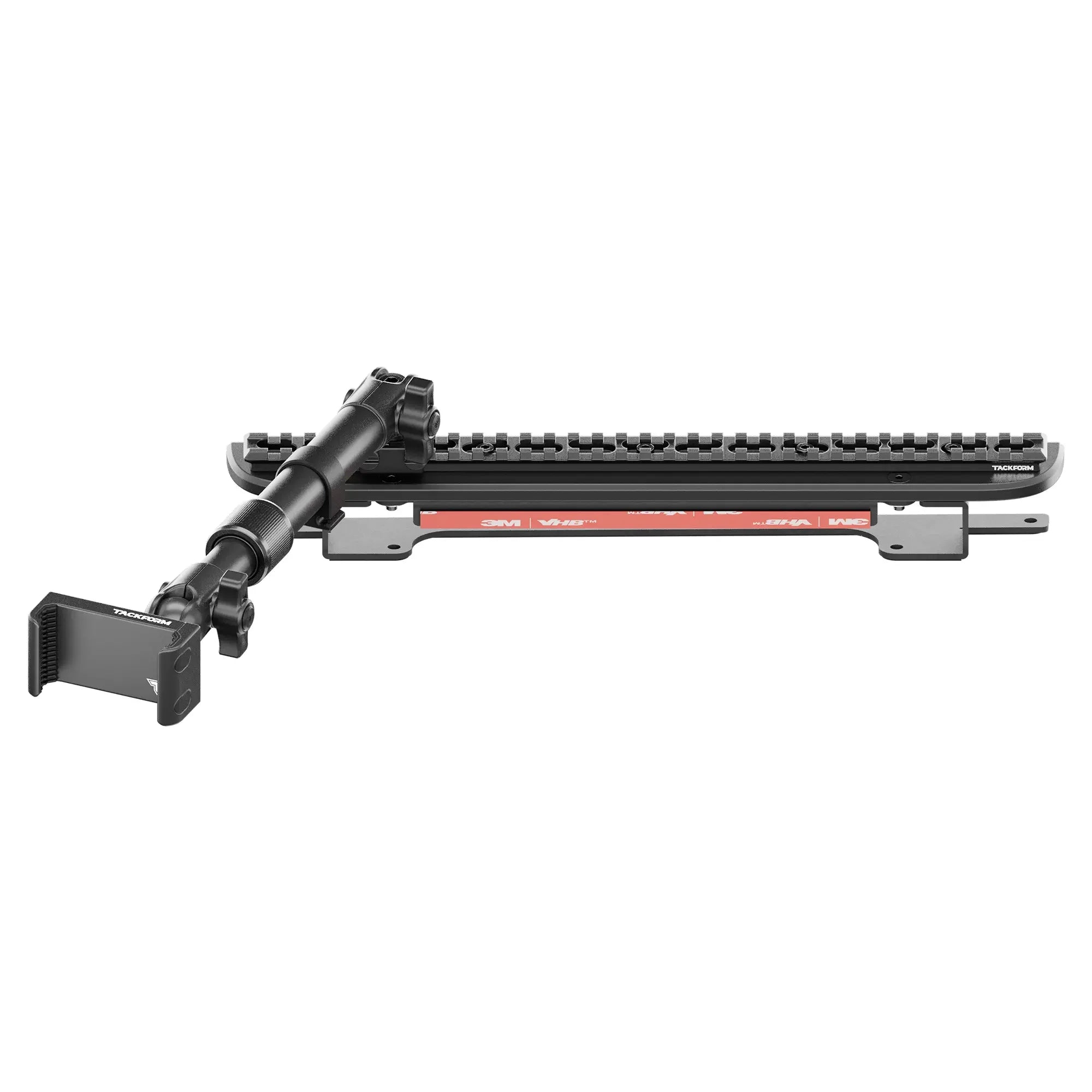 2024-2026 Ford F-150 (See Compatibility Info For Specific Year/Trim Fitment Details) Tackform Assault Track Picatinny Dash Bracket With 20LITE Phone Mount | Telescoping Arm