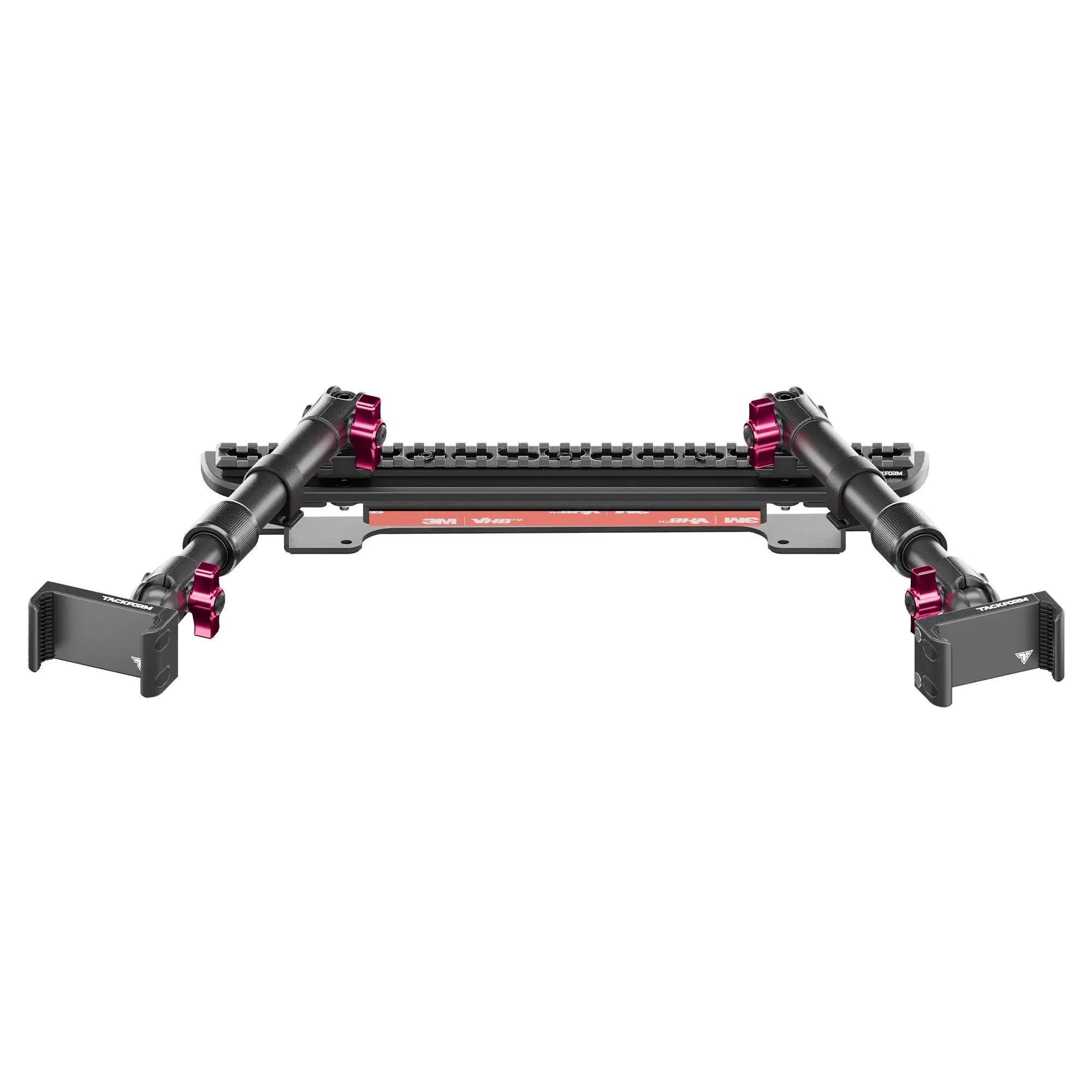 2024-2026 Ford F-150 (See Compatibility Info For Specific Year/Trim Fitment Details) Tackform Assault Track Picatinny Dash Bracket With Dual 20LITE Phone Mounts | Telescoping Arm