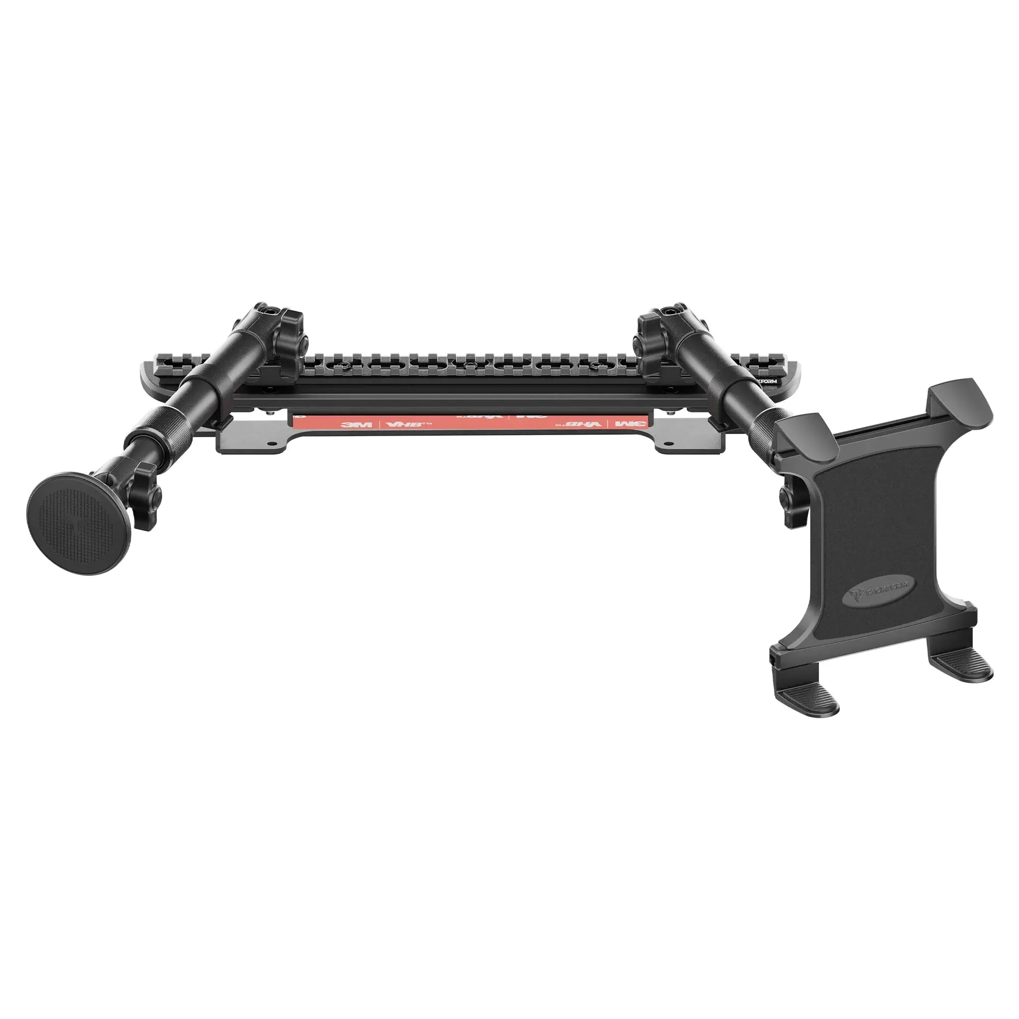 2024-2026 Ford F-150 (See Compatibility Info For Specific Year/Trim Fitment Details) Tackform Assault Track Picatinny Dash Bracket With MagSafe Phone Mount and Tablet Holder | Telescoping Arm