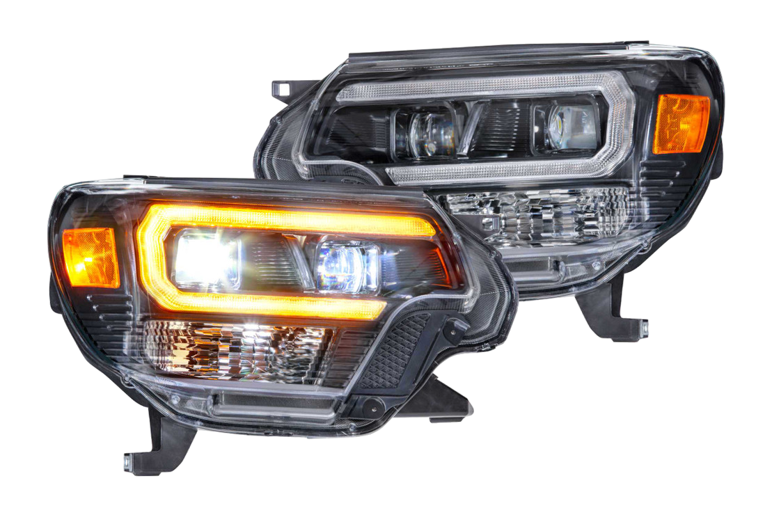 Morimoto XB Hybrid LED Amber DRL Headlights For Tacoma (2012-2015)