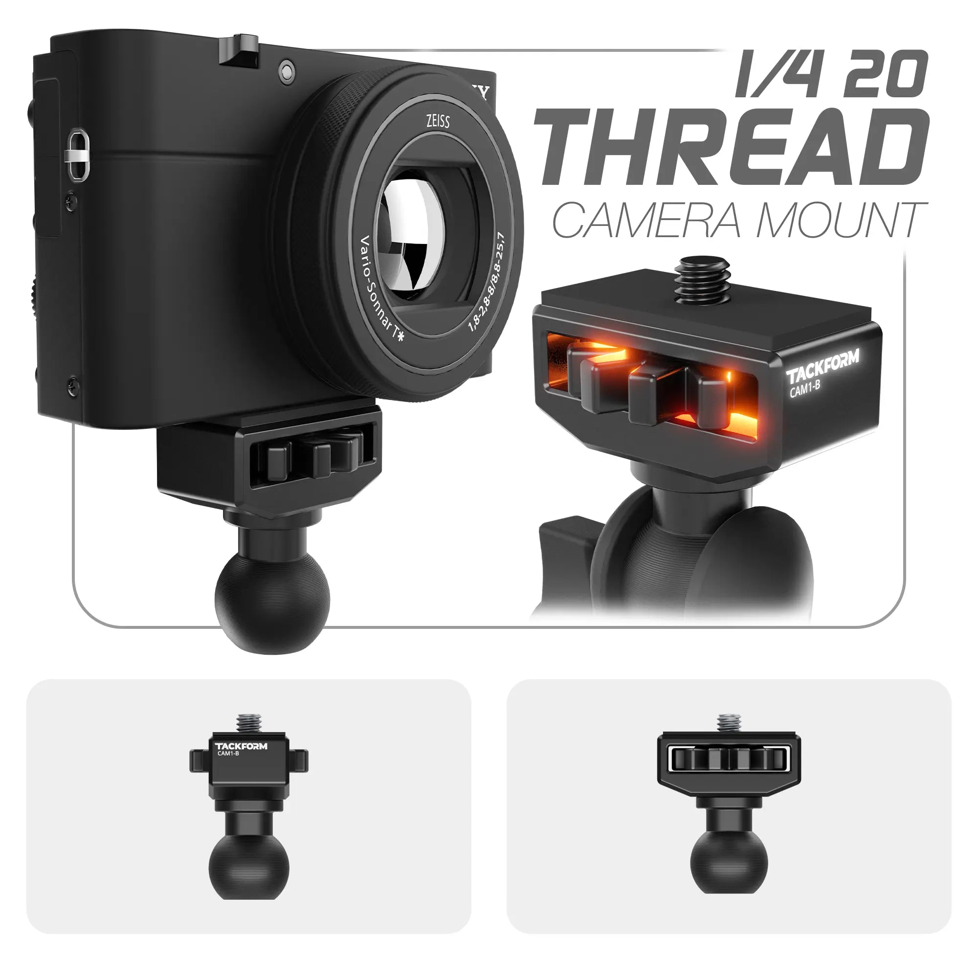 LINK™ Camera Mount | Accessory Ready Dash and Grab Handle Compatible | 2021-2026 Ford Bronco | 3.5" Arm