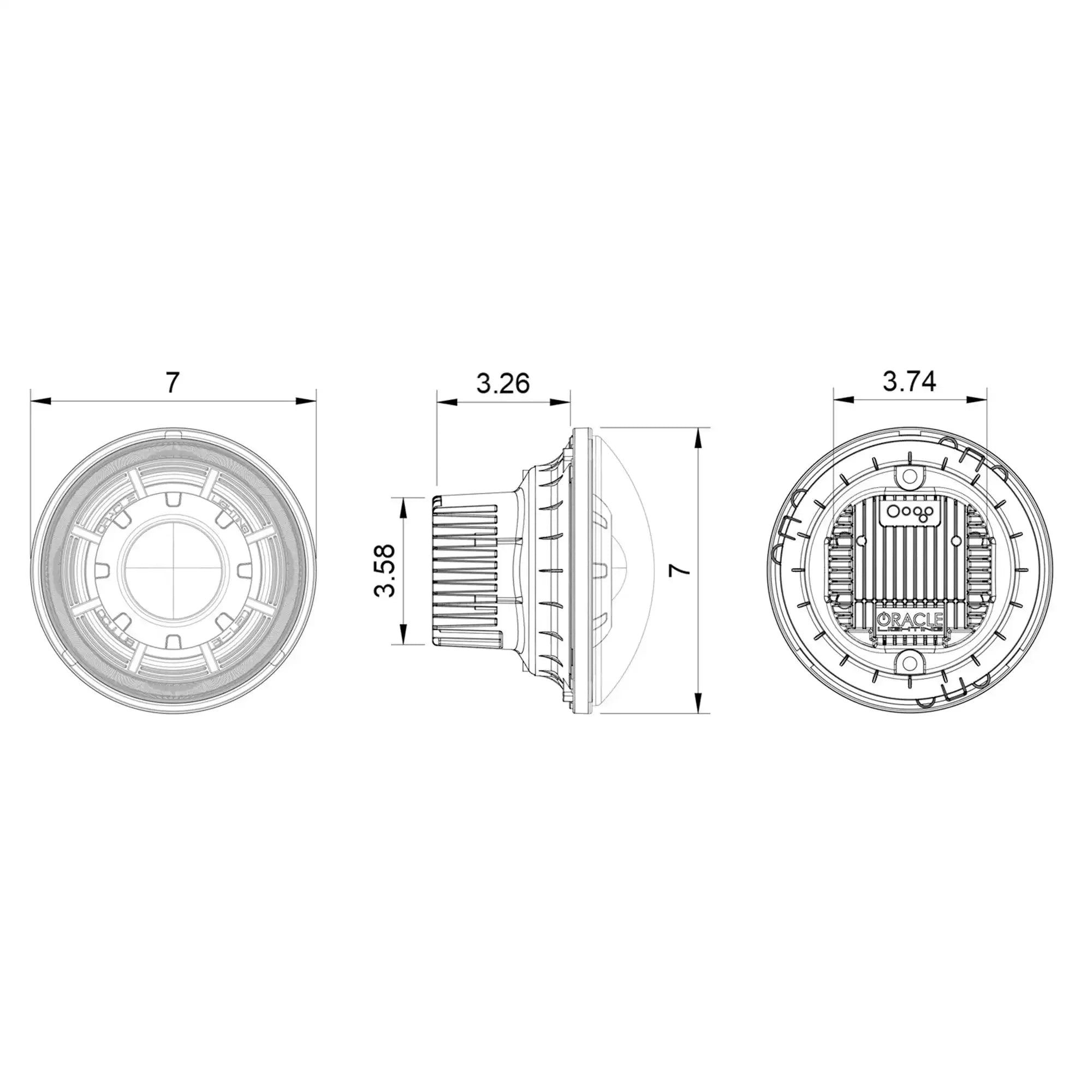 ORACLE Lighting Oculus™ 7" Bi-LED Projector Headlights for Jeep Wrangler JK 07-18