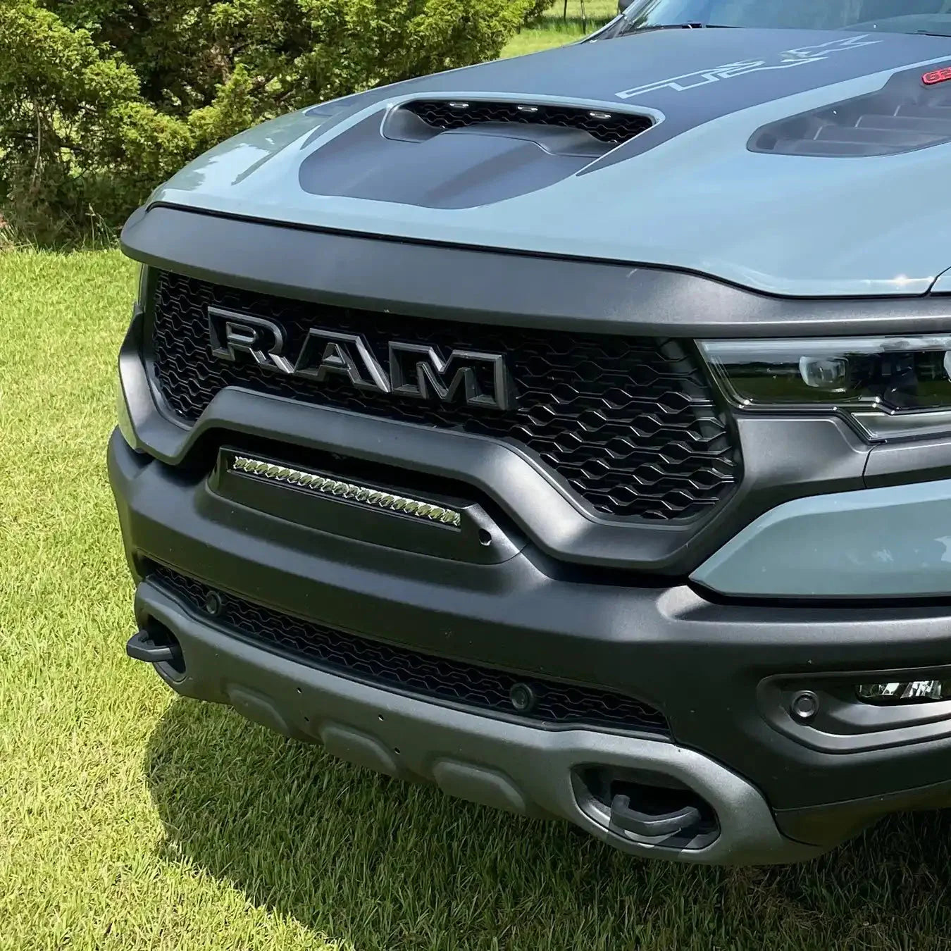 Front Bumper Flush LED Light Bar For 2019-2025 RAM Rebel/TRX/RHO | 100W 12,000 Lumens