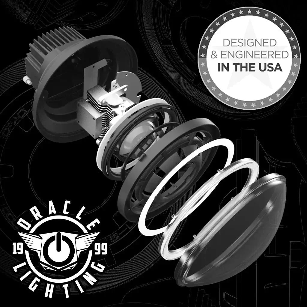 ORACLE Lighting Oculus™ 7" Bi-LED Projector Headlights for Jeep Wrangler JK 07-18