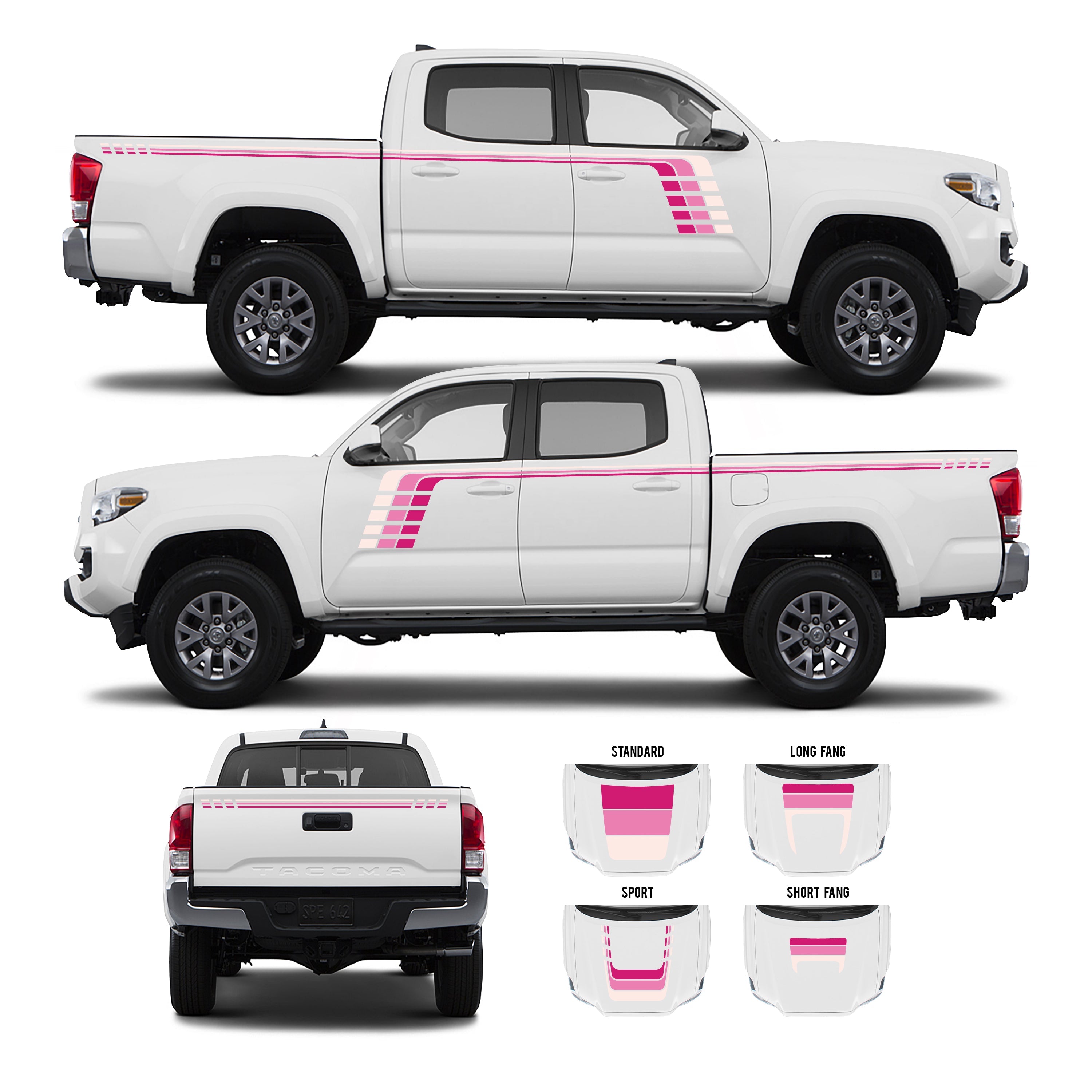 2016-23  Checkered Stripe Kit For Tacoma