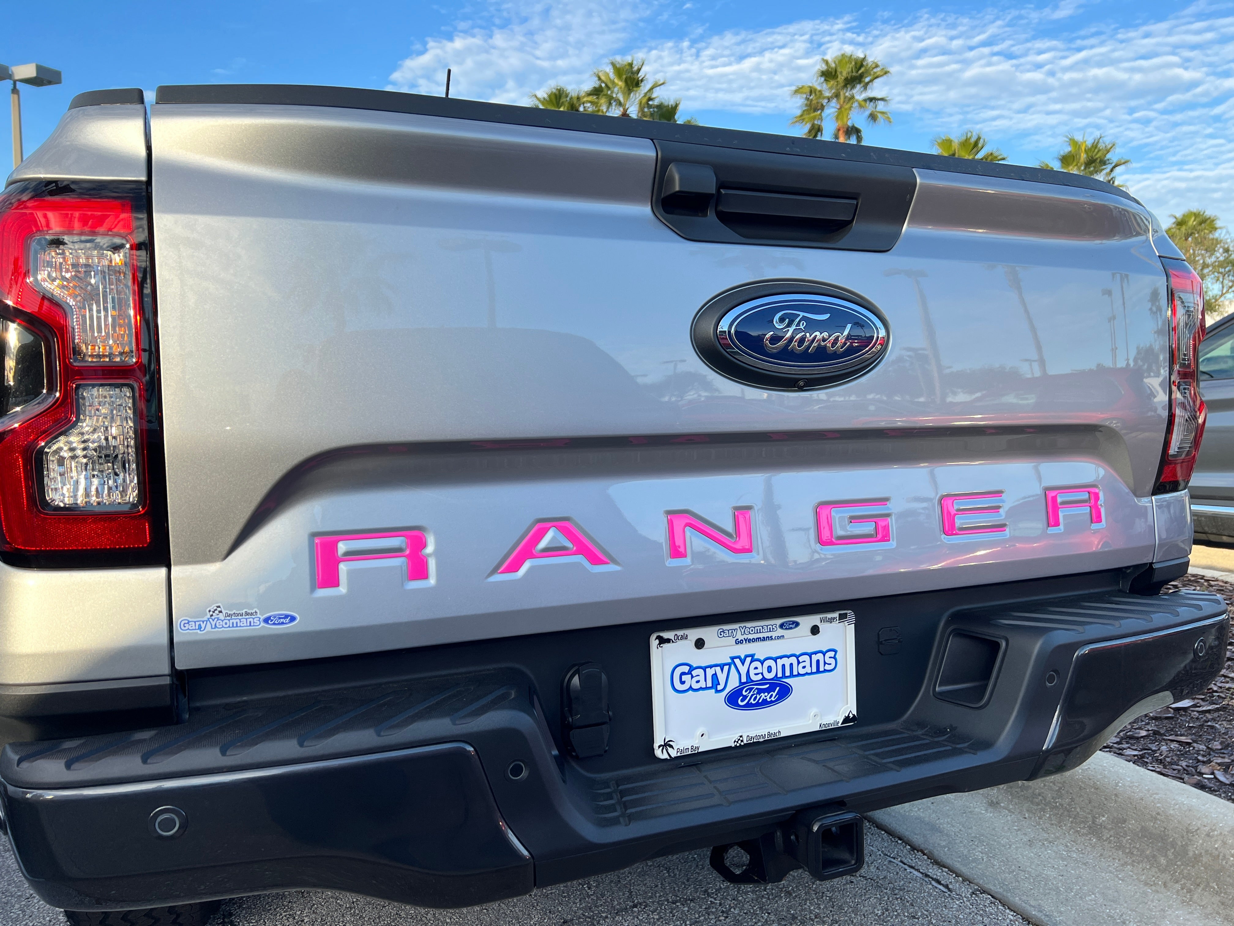 Tailgate Letter Inserts Fits 2024-2026 Ford Ranger