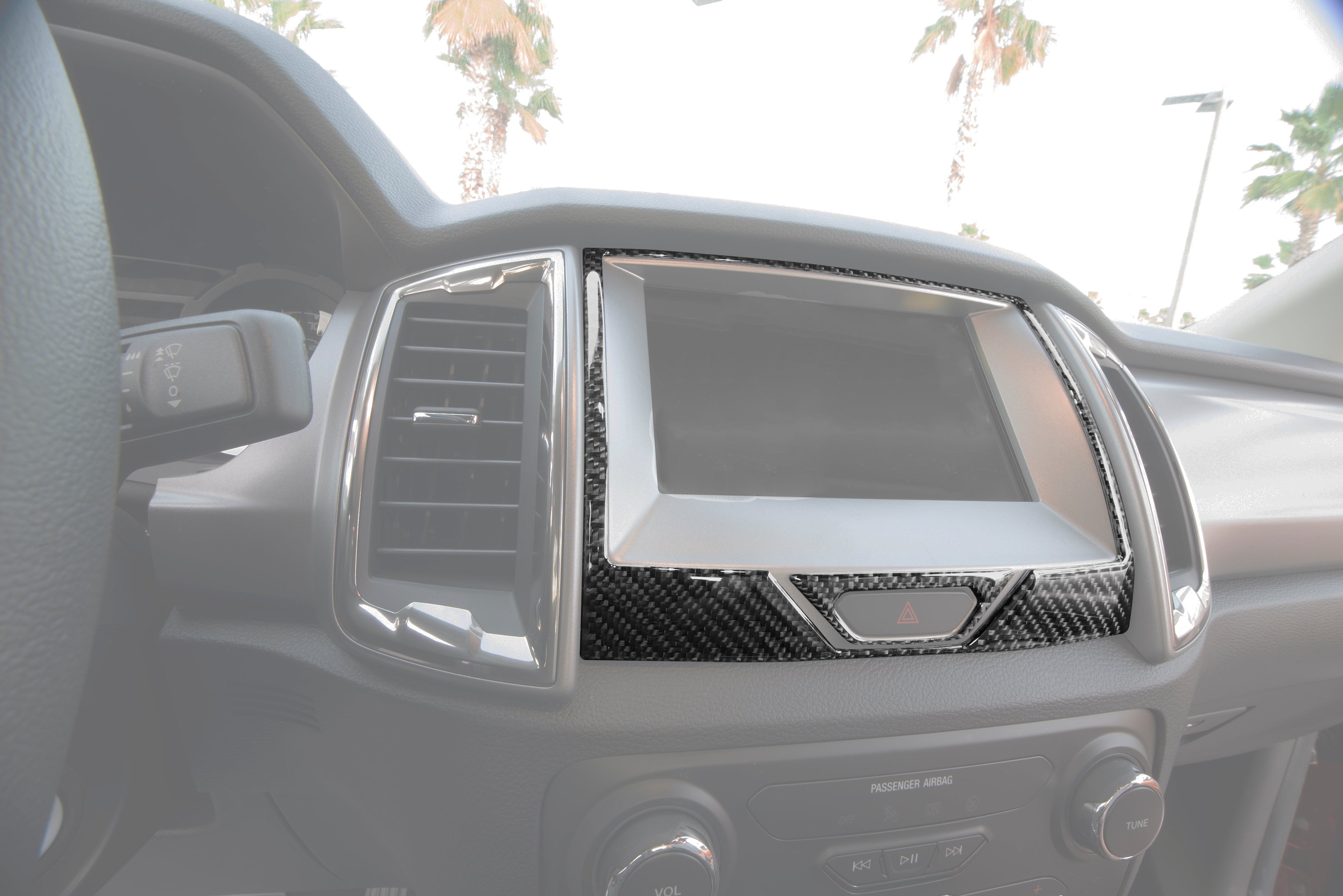 Navigation Display Accent Overlays Fits 2019-2023 Ford Ranger