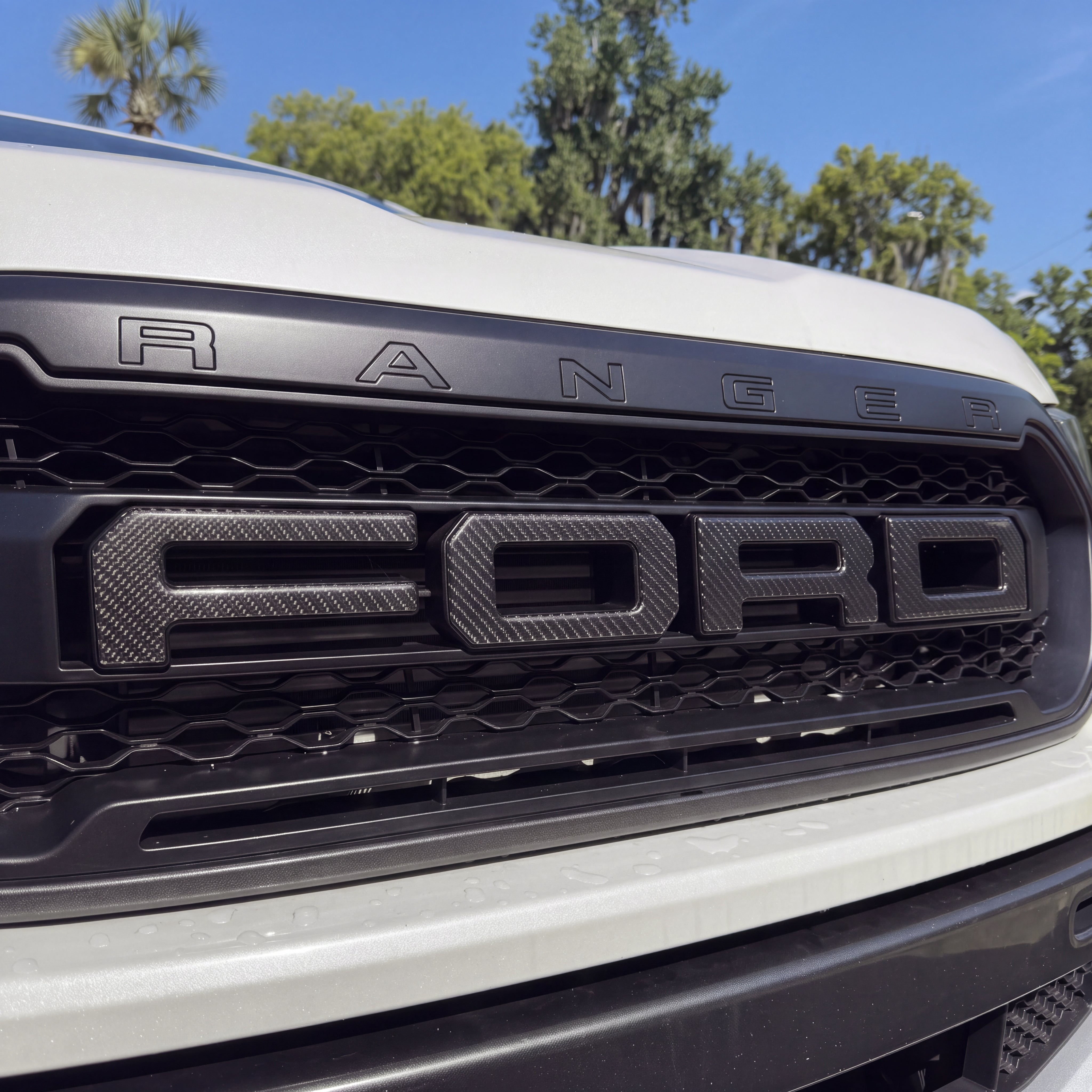 Grille Letter Overlays Fits 2019-2023 Ford Ranger