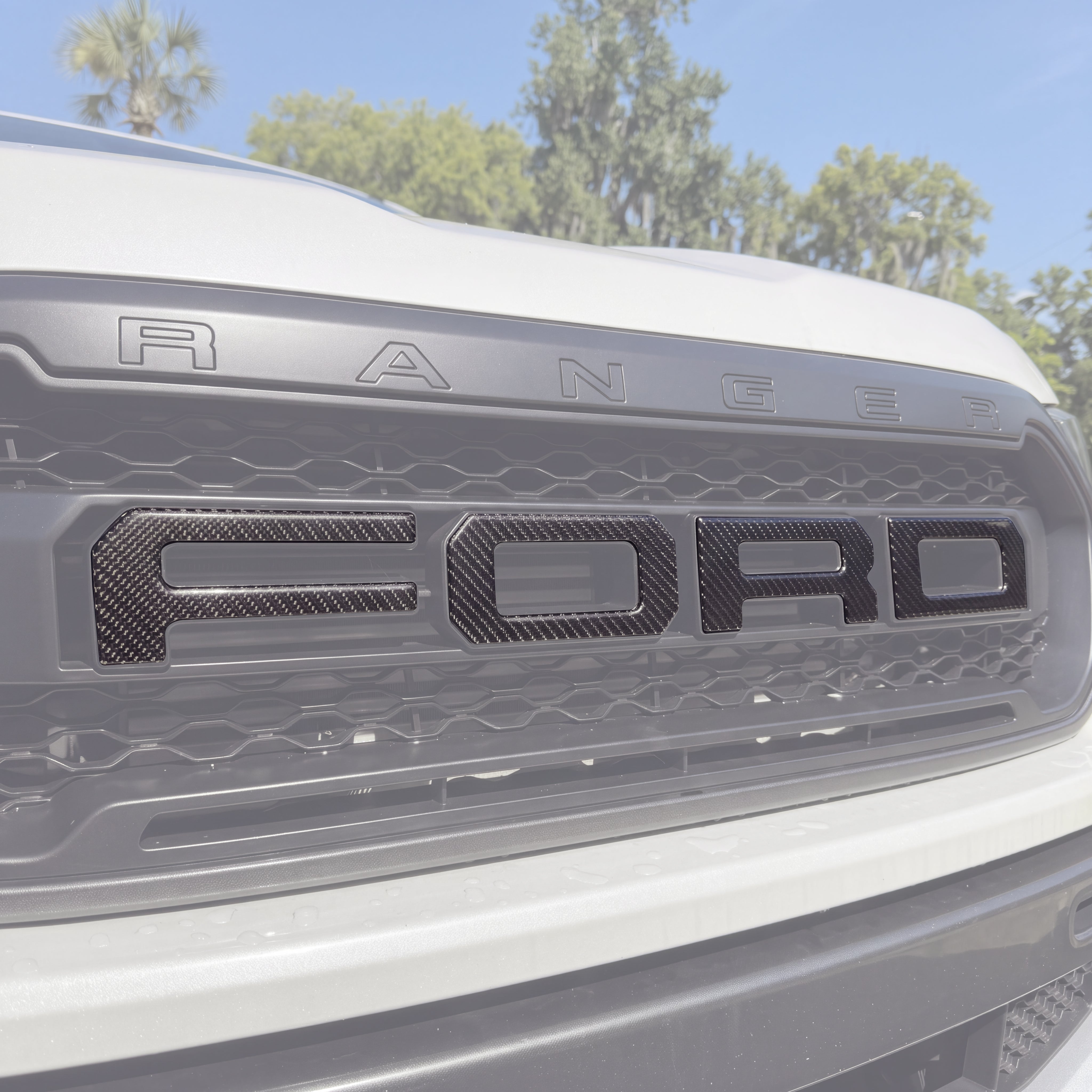 Grille Letter Overlays Fits 2019-2023 Ford Ranger