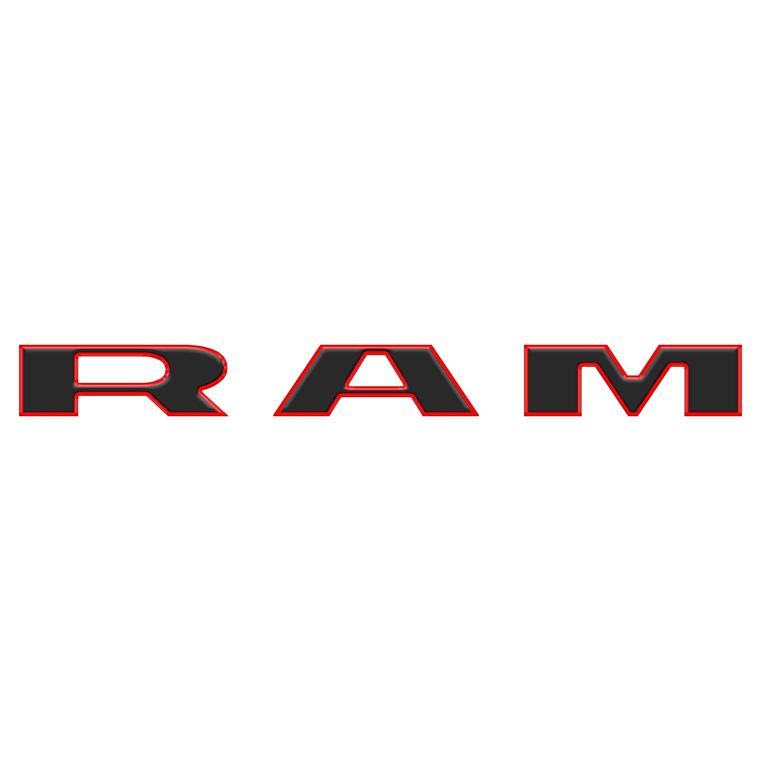 Grille Letter Overlays Fits 2025-2026 Ram 1500/2500/3500