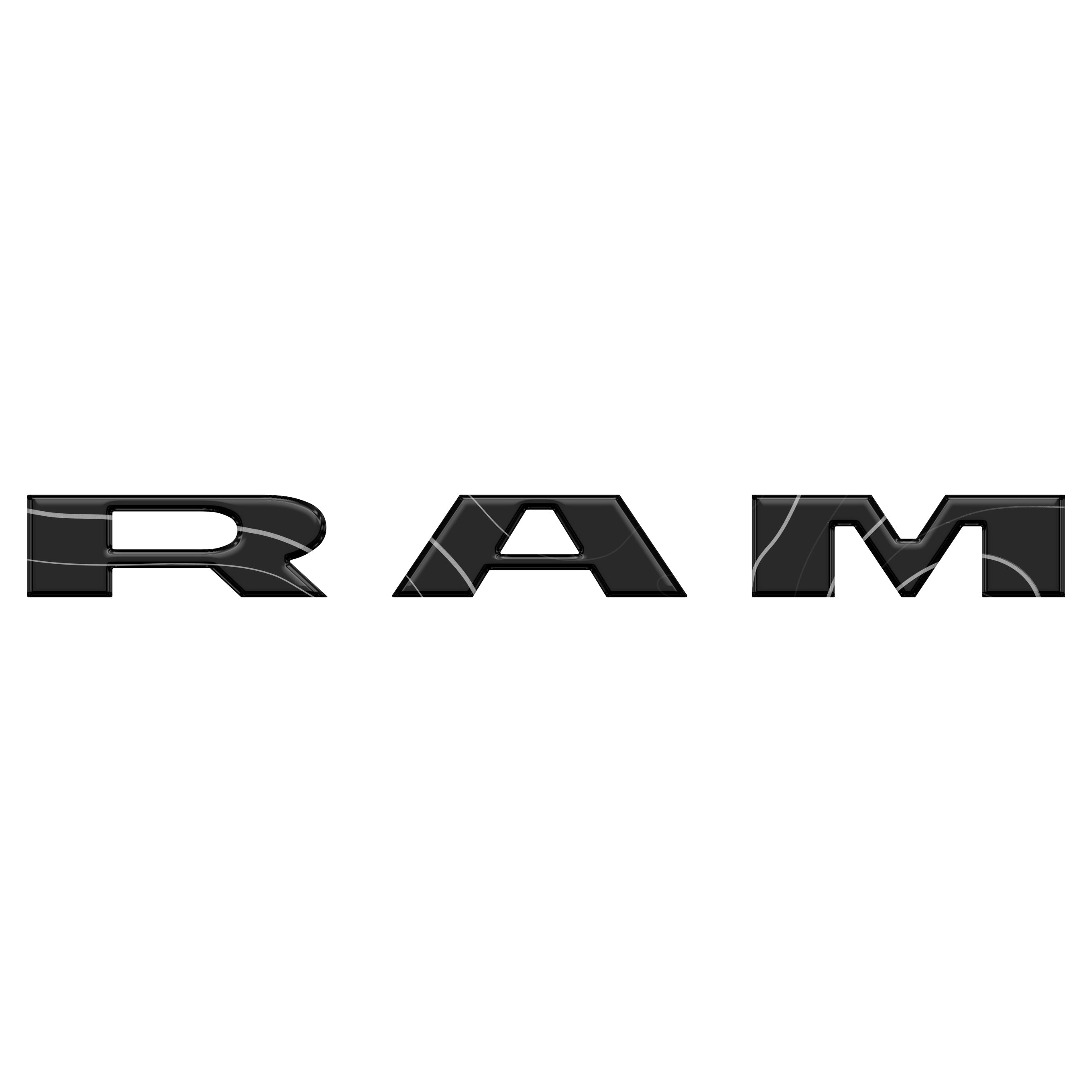 Grille Letter Overlays Fits 2025-2026 Ram 1500/2500/3500