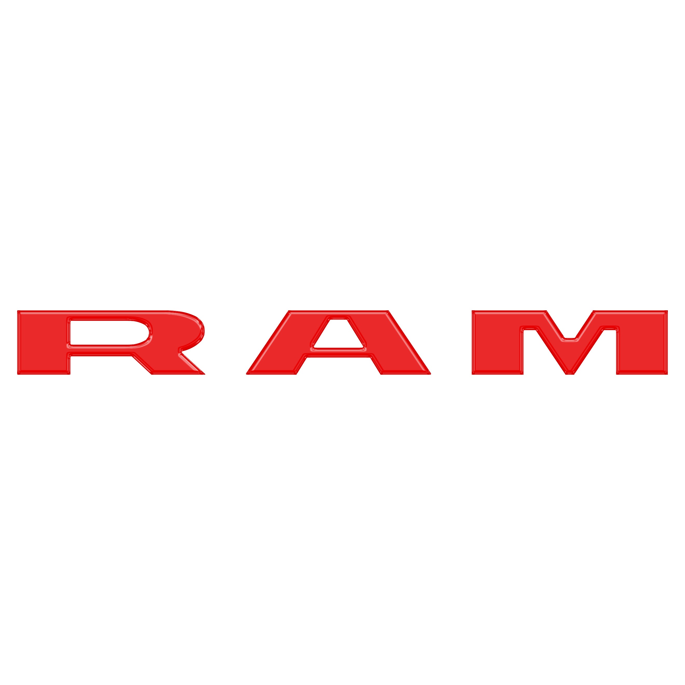 Grille Letter Overlays Fits 2025-2026 Ram 1500/2500/3500