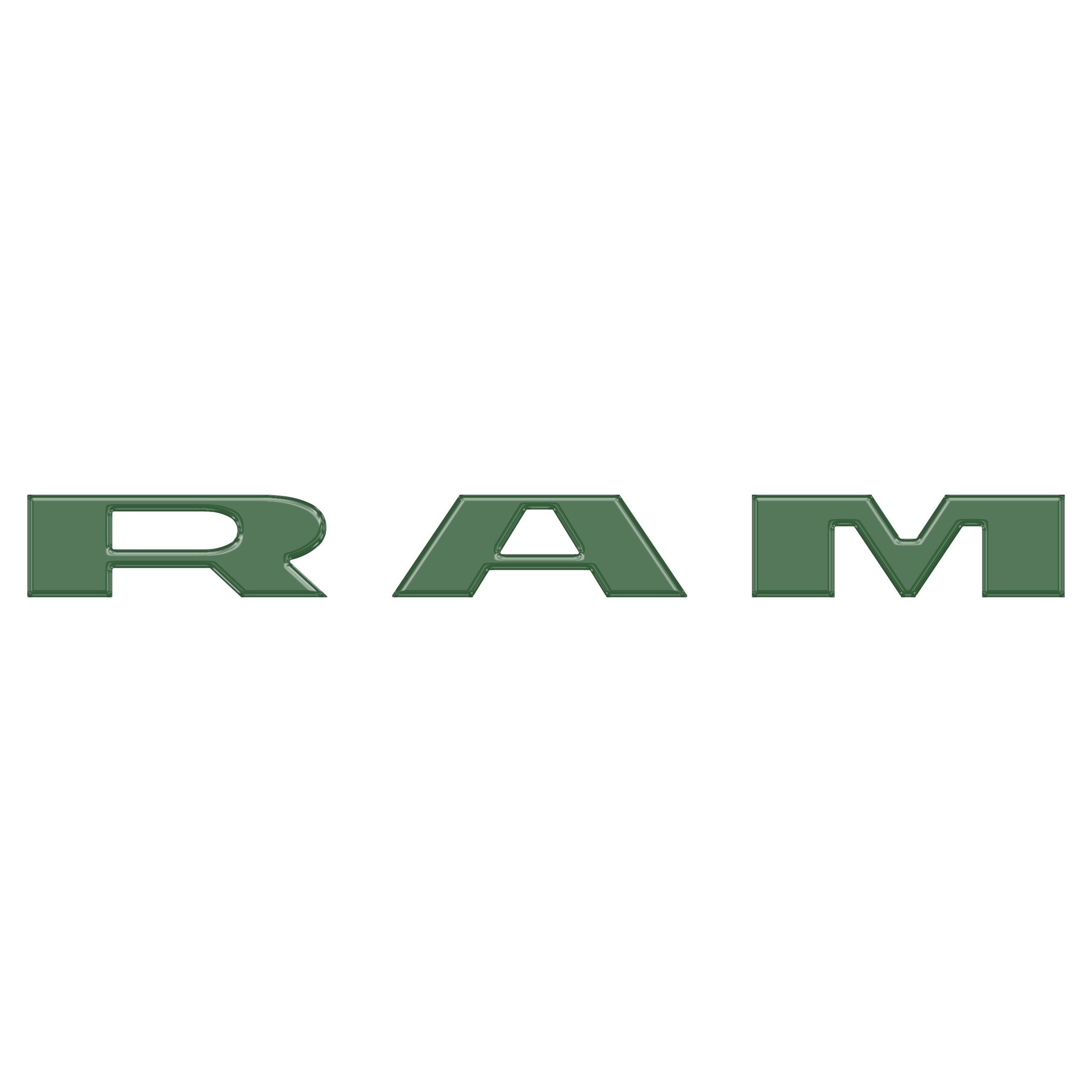 Grille Letter Overlays Fits 2025-2026 Ram 1500/2500/3500