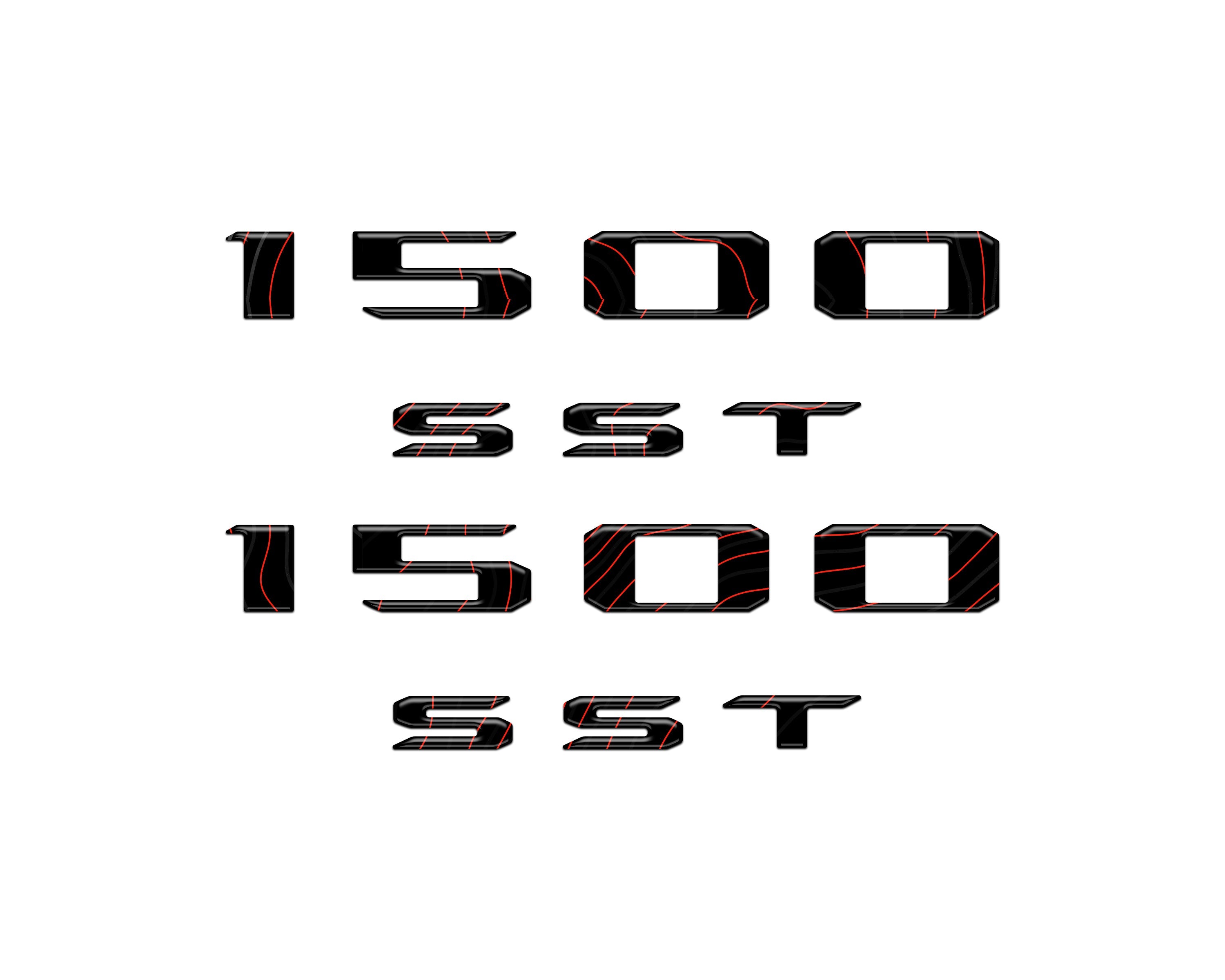 Hood Letter Overlays Fits 2025-2026 Ram 1500