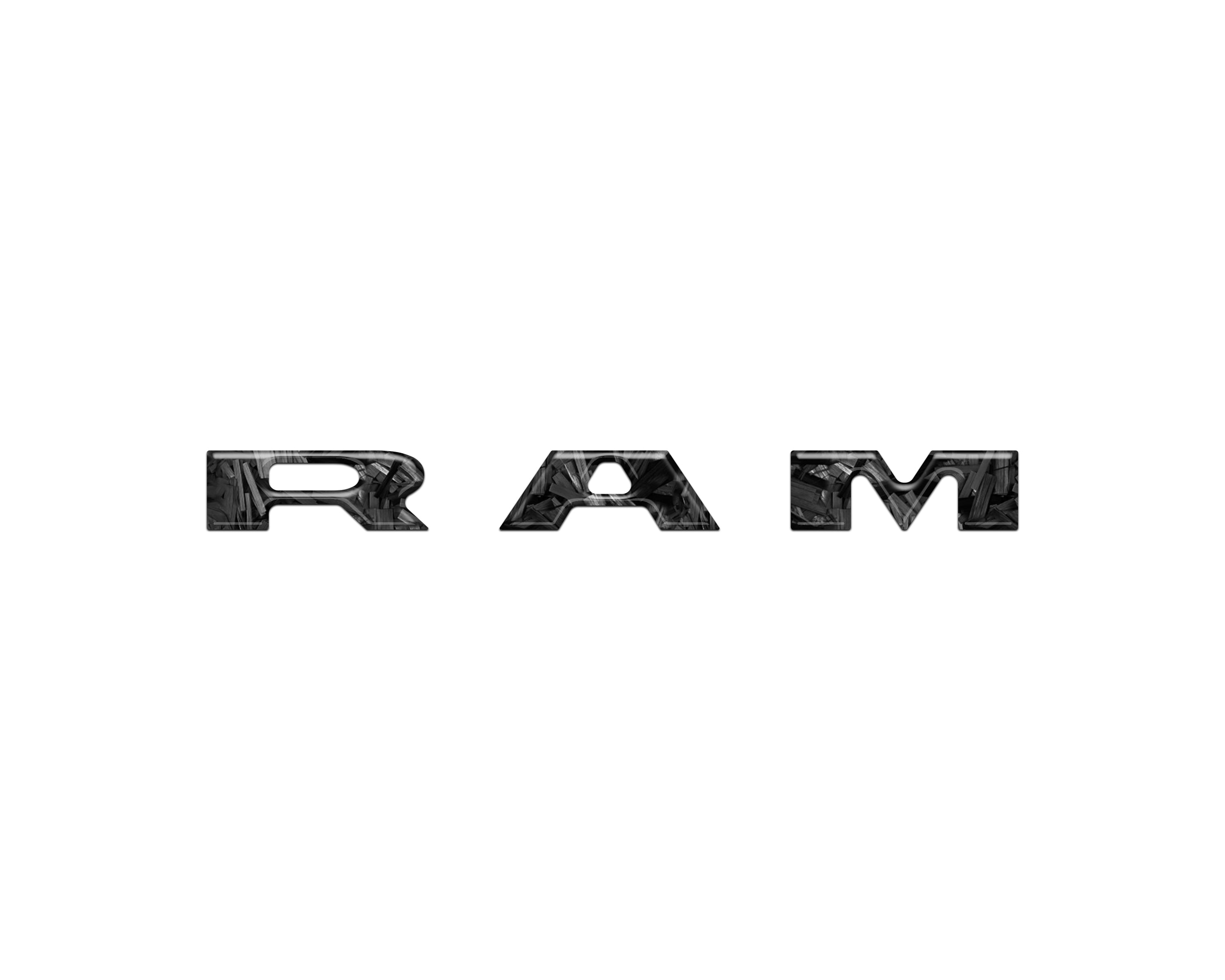Center Dash Letter Overlays Fits 2025-2026 Ram 1500/2500/3500