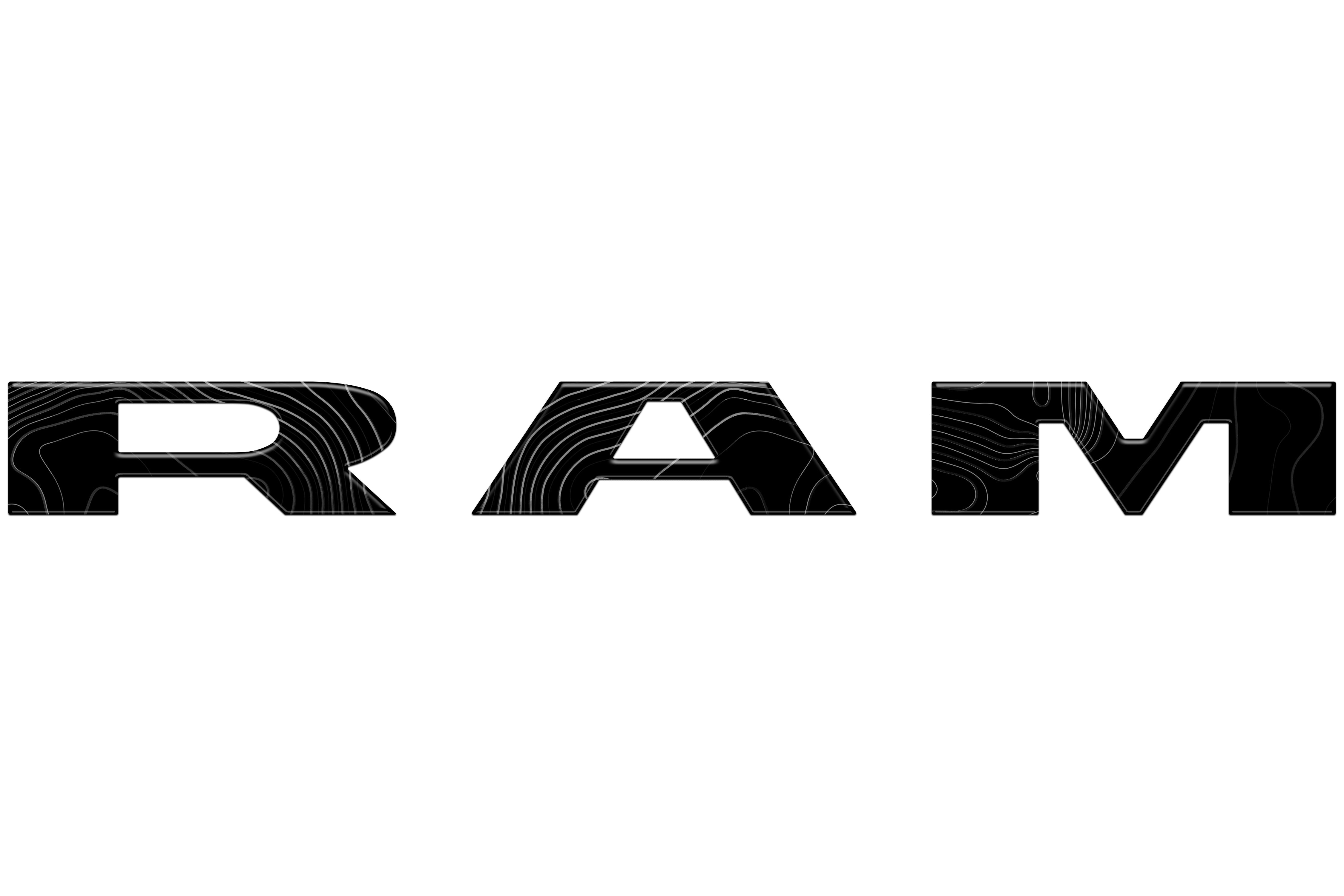 Tailgate Letter Overlays Fits 2025-2026 Ram 2500/3500